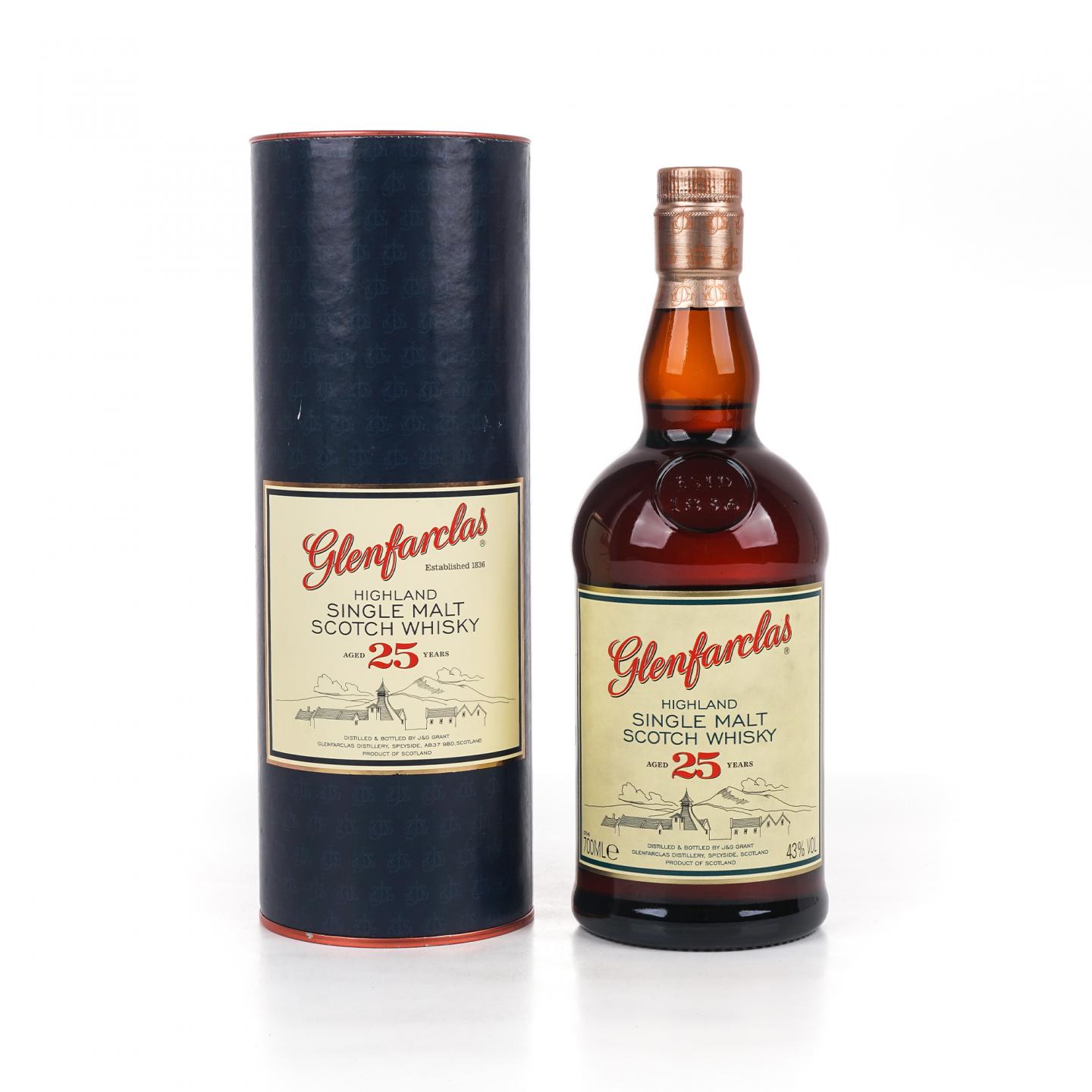 Glenfarclas 格兰花格 25年 单一麦芽 圆筒礼盒 43%