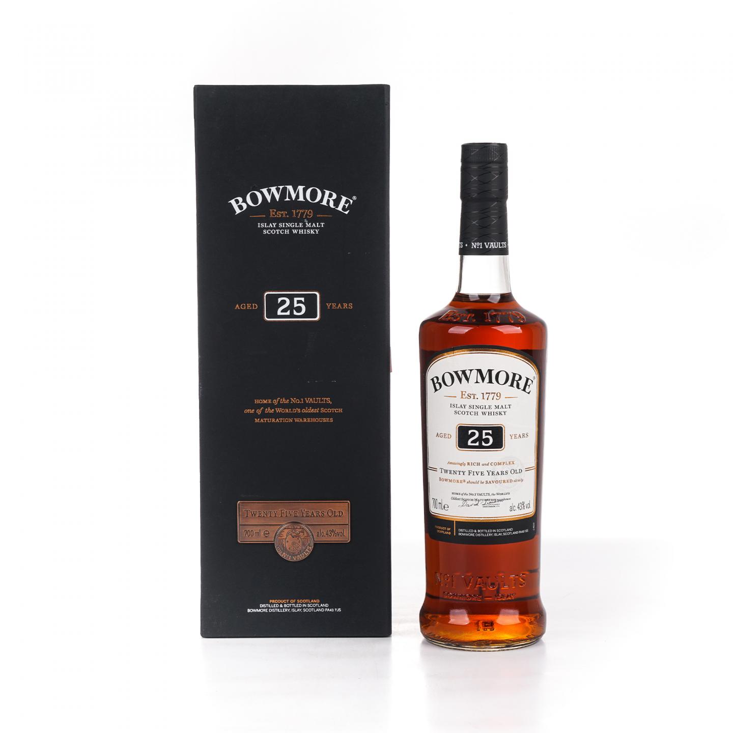 Bowmore 波摩 25年 单一麦芽 礼盒 700ml 43%Vol.