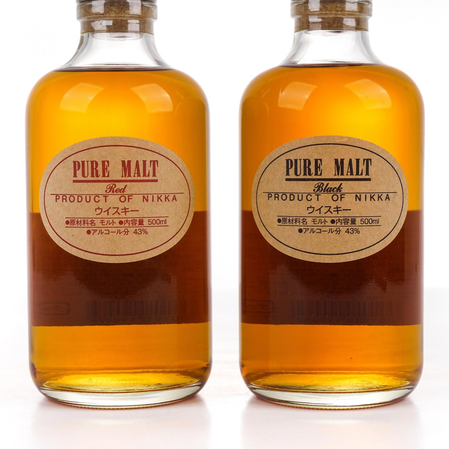 Nikka Red/Black Pure Malt 500ml*2瓶组