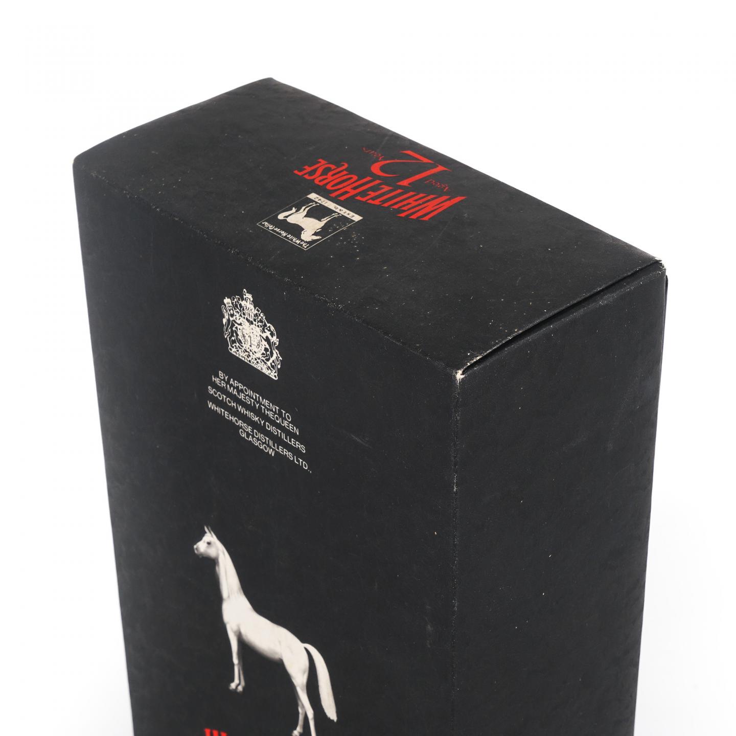 White Horse 白马 12年 1980s 特级 黑瓷瓶 750ML