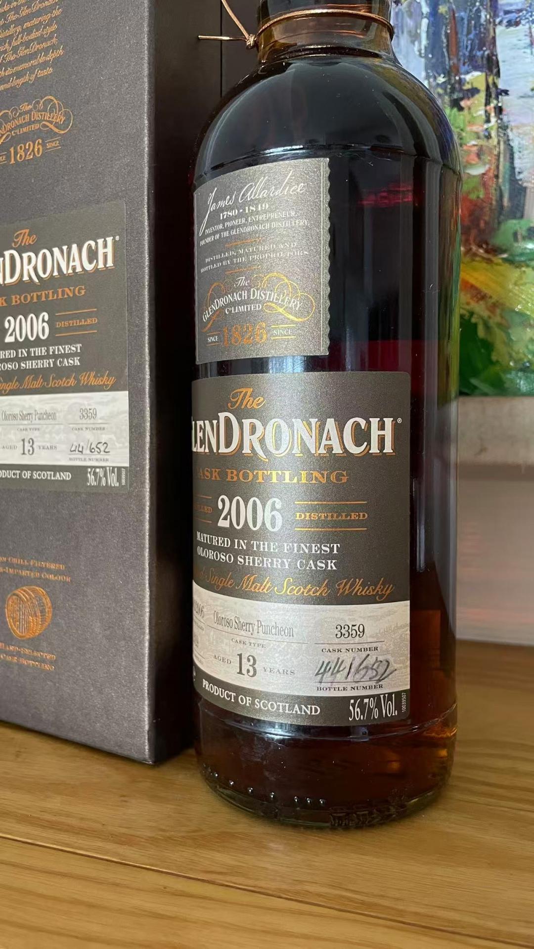 格兰多纳 13 年 2006-2019装瓶 oloroso雪莉桶 国际版 第十九批次 桶号3359 公司行货