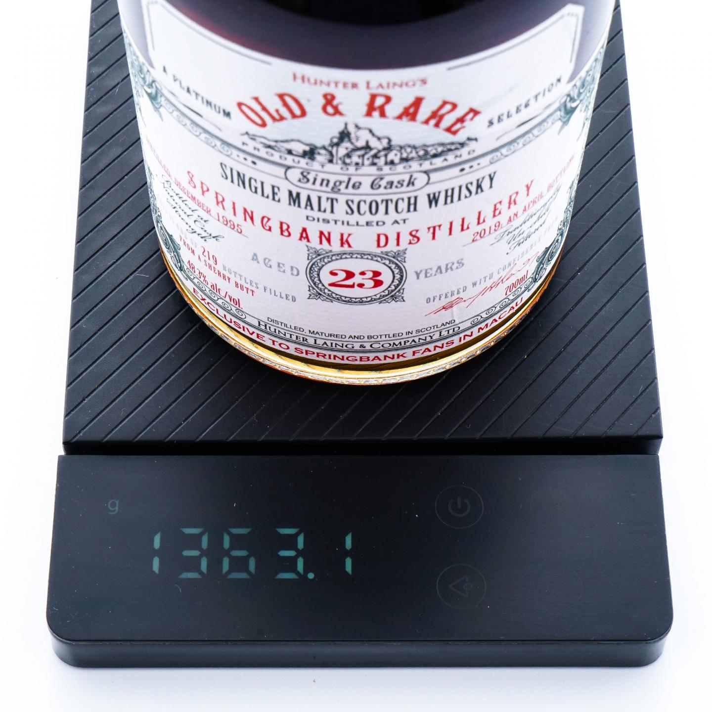 Springbank 云顶 23年 1995-2019 HL Old & Rare 雪莉单桶 桶强