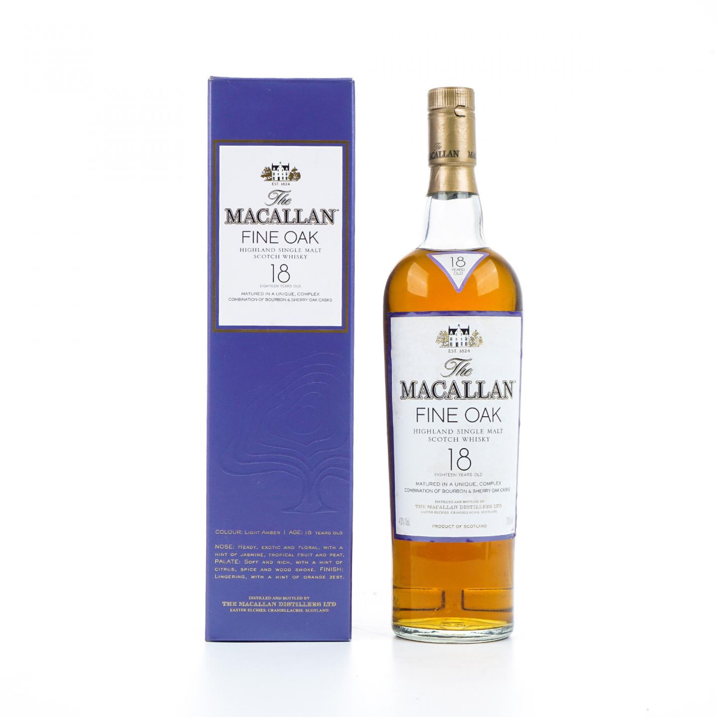 Macallan 麦卡伦 18年 Fine Oak