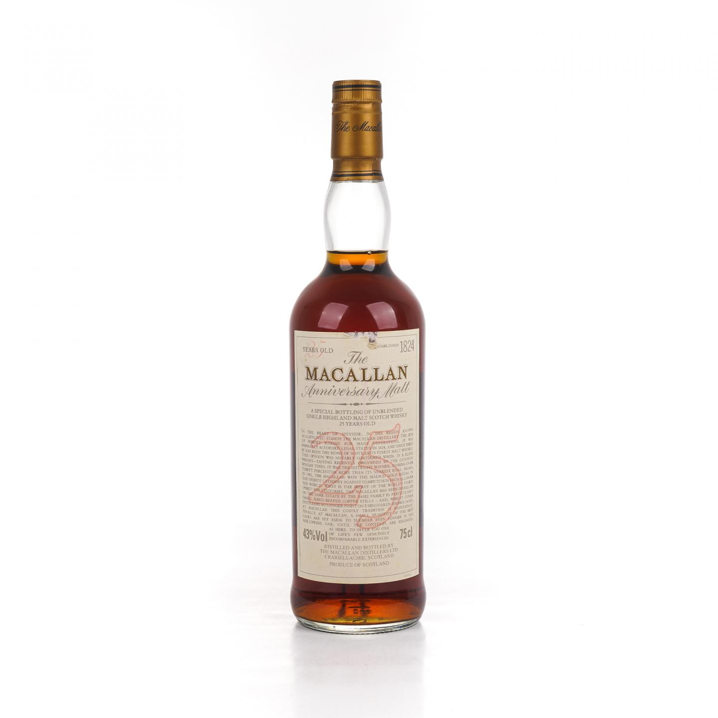 Macallan 麦卡伦 25年 Anniversary Malt 750ml