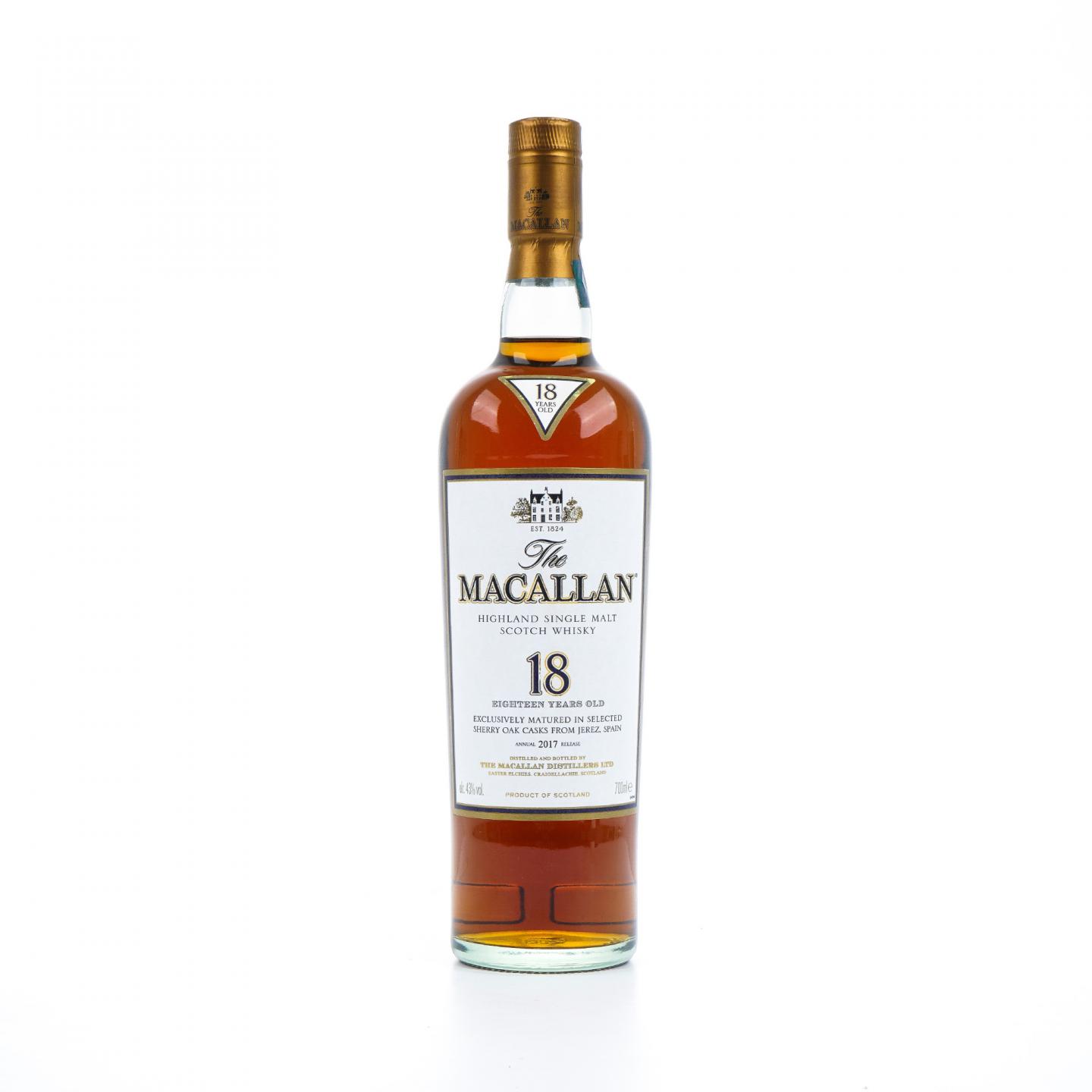 Macallan 麦卡伦 18年 2017 雪莉桶 700ml