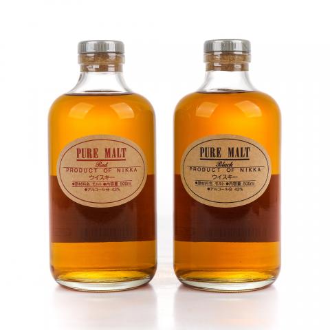Nikka Red/Black Pure Malt 500ml*2瓶组