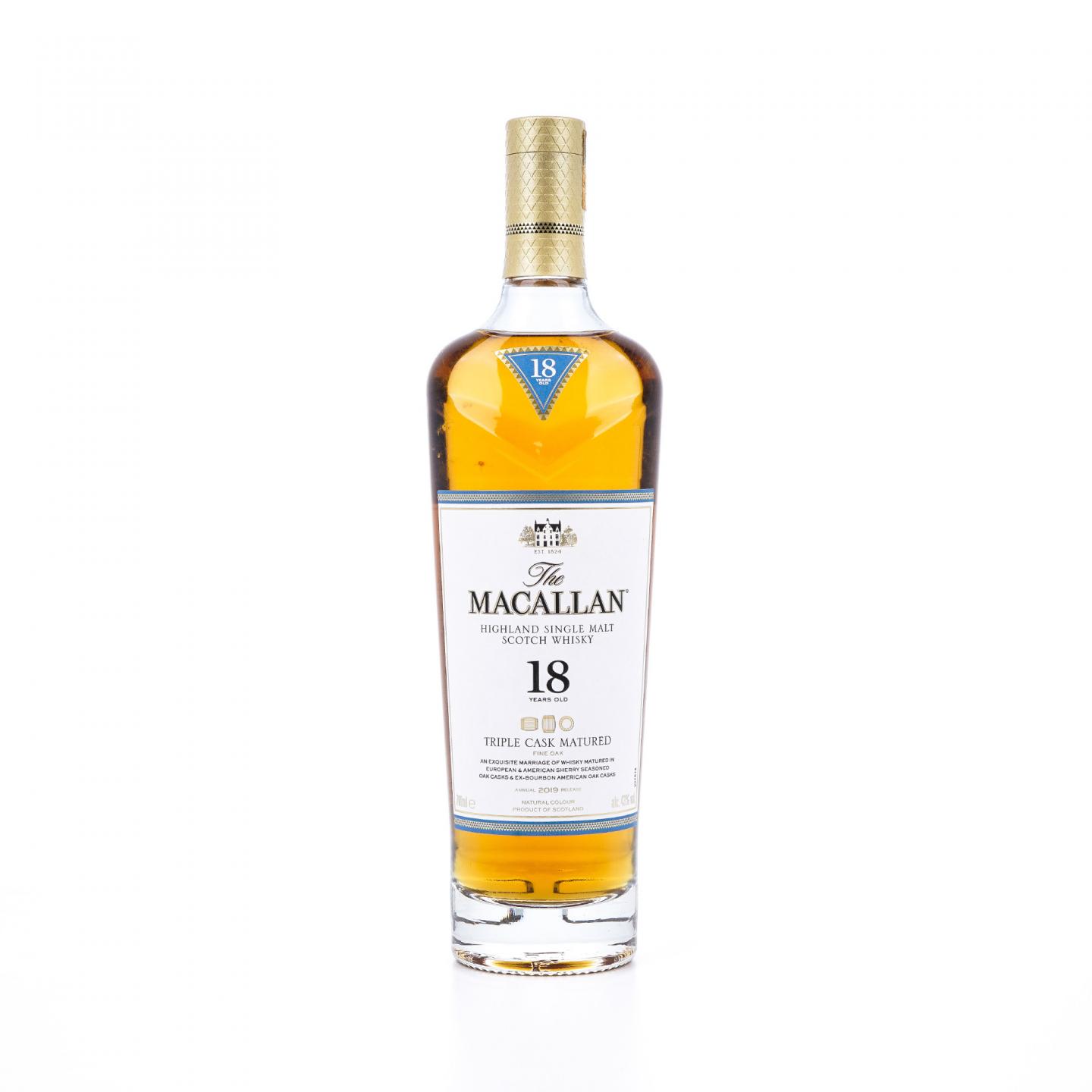 【附X光图】Macallan 麦卡伦 18年 2019 Triple Cask 700ml