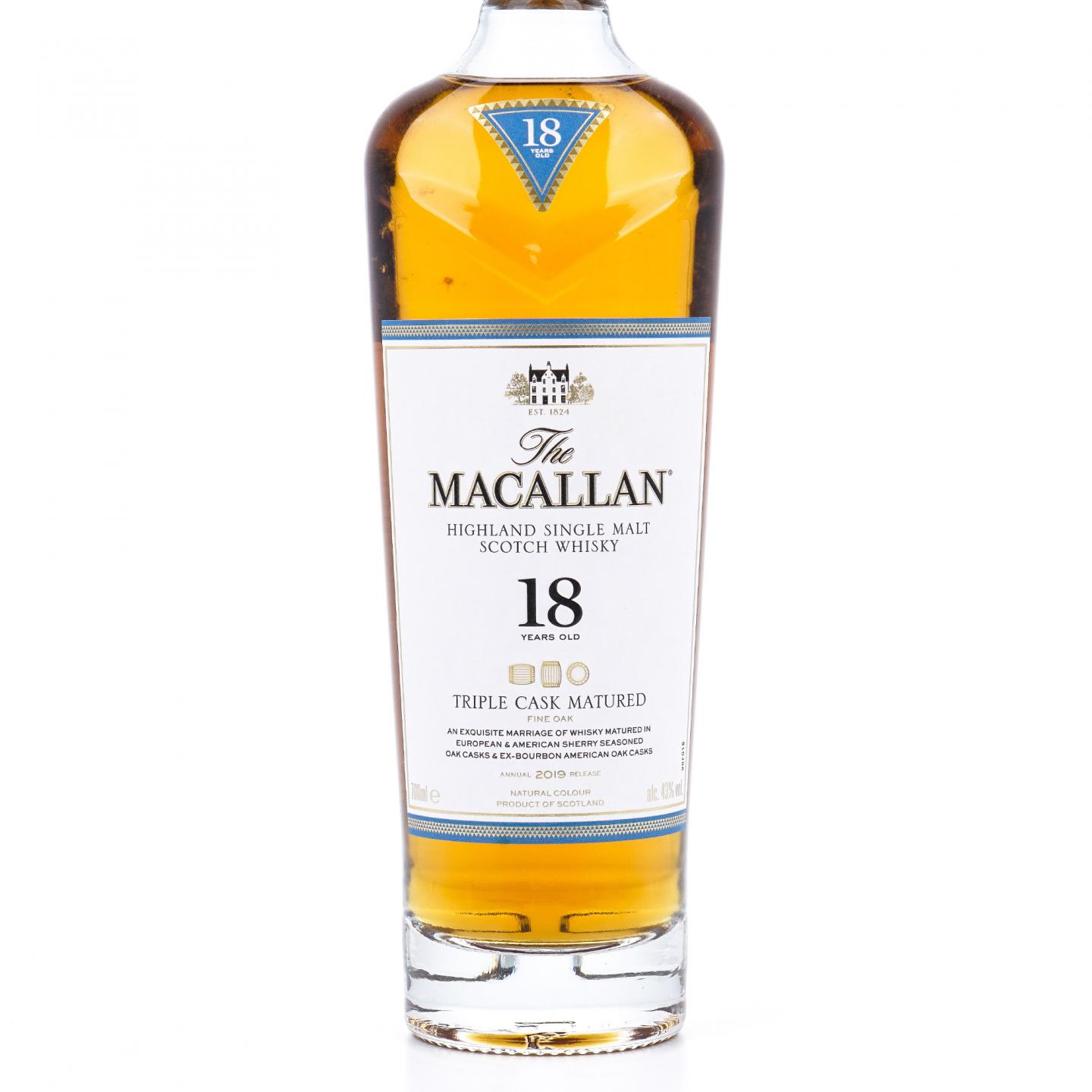 【附X光图】Macallan 麦卡伦 18年 2019 Triple Cask 700ml
