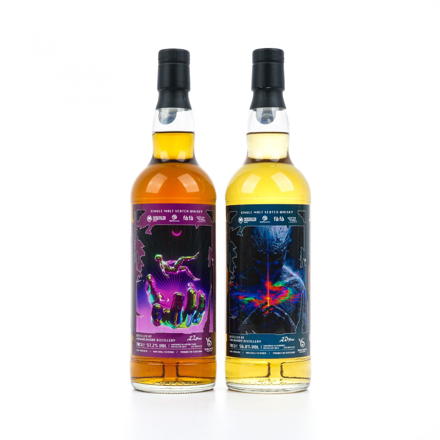 Mannochmore 曼洛克摩/Tobermory 托伯莫里 12/13年 2025 桶强 2瓶组