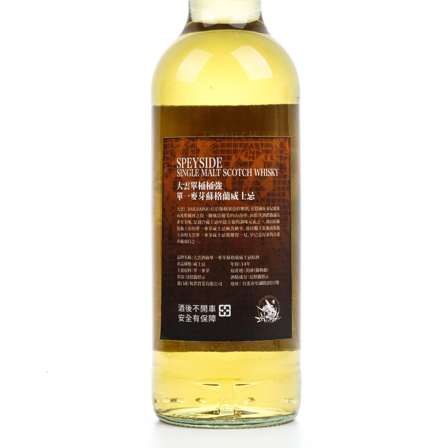 Dailuaine 大云 14年 2010 EVA零号机绫波丽 30周年联名款 单桶礼盒