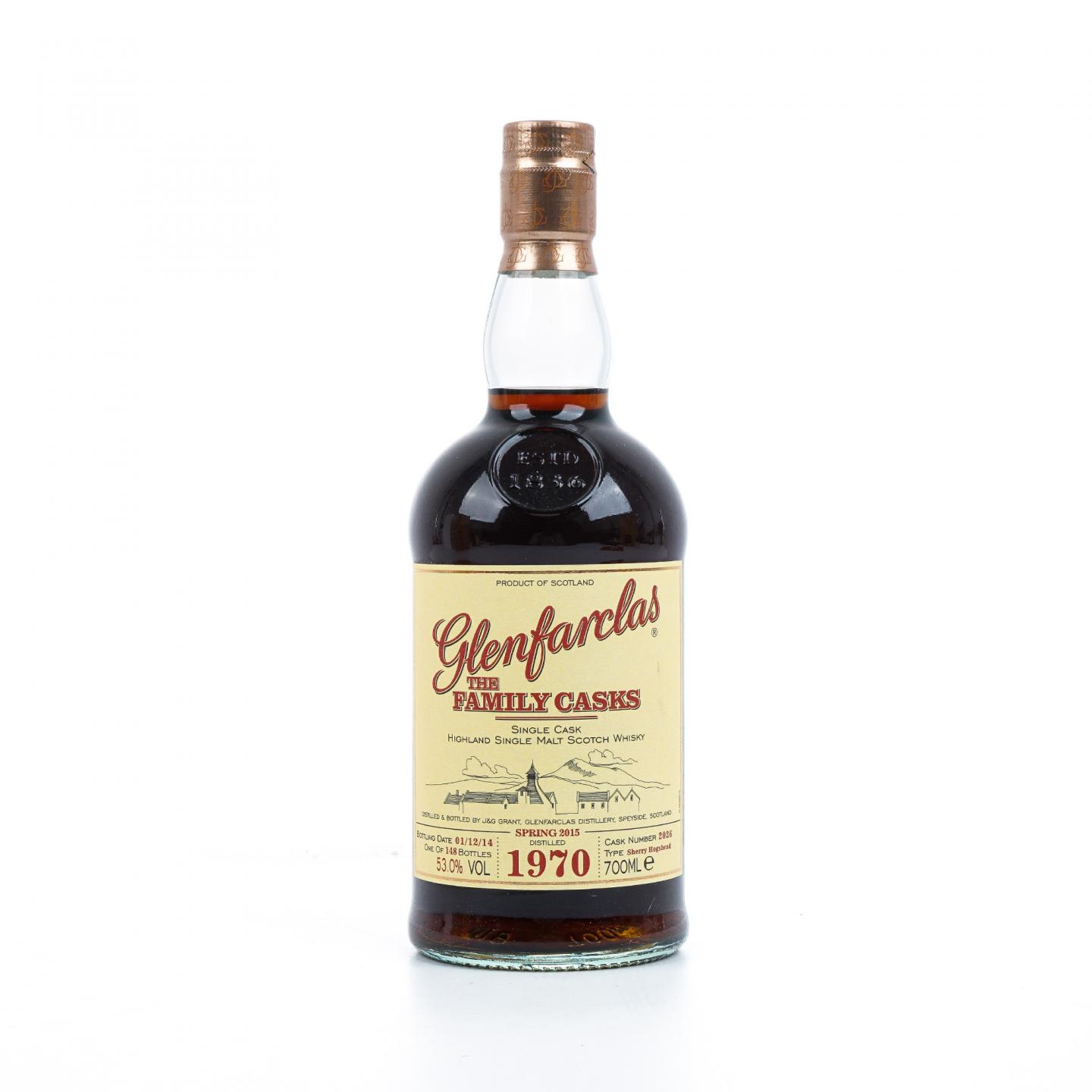 Glenfarclas 格兰花格 1970-2014 家族桶 雪莉桶#2026