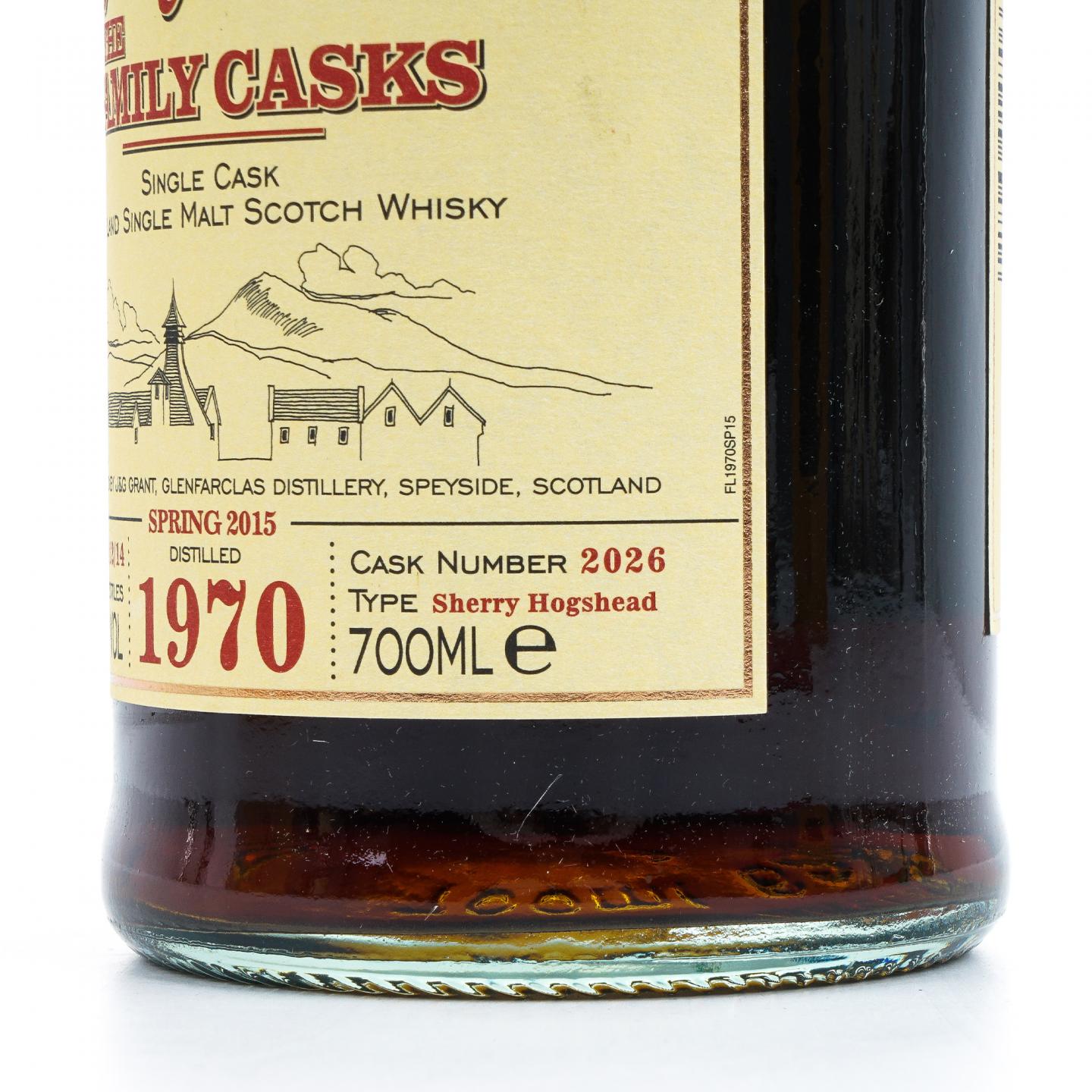 Glenfarclas 格兰花格 1970-2014 家族桶 雪莉桶#2026