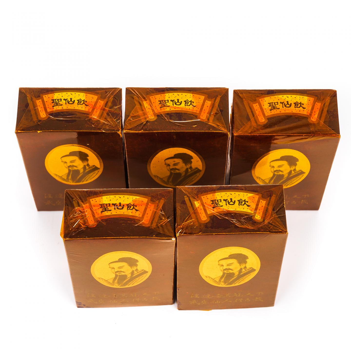 1980年代末 武夷山茶叶集团出品 “圣仙饮”极品老枞水仙 5盒*16.3克