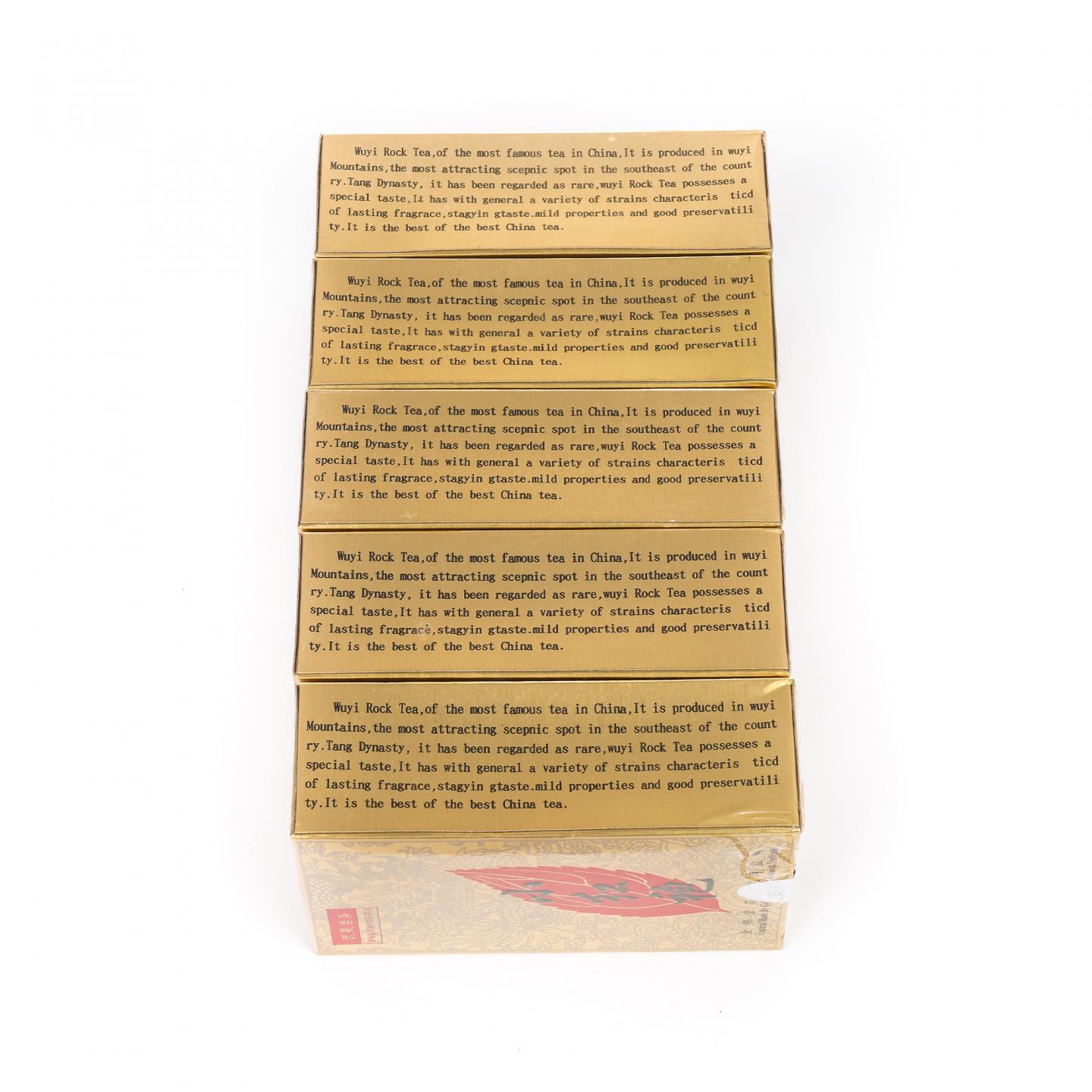 2000年 武夷山金佛茶叶研究所 正岩极品小红袍 5盒组*50克