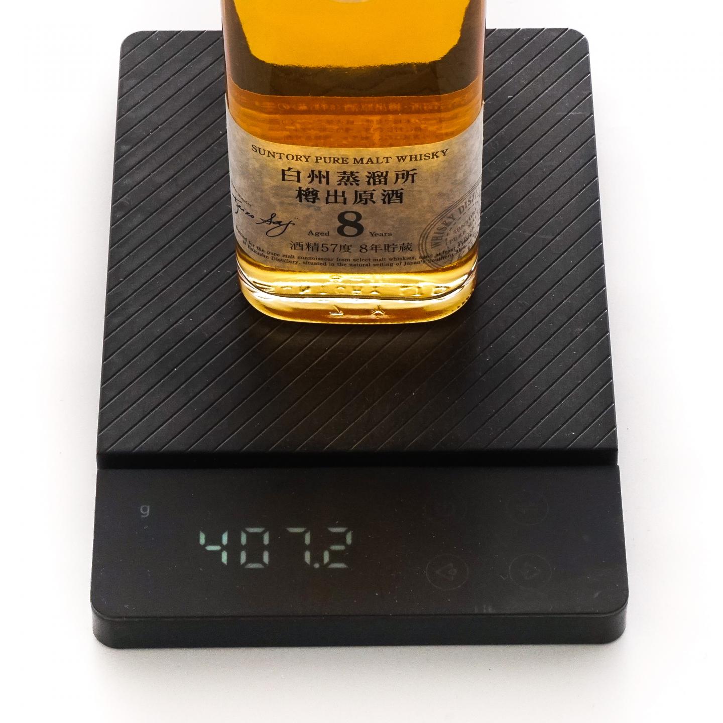 【酒版】白州 8年 樽出原酒 酒精57度 190ml