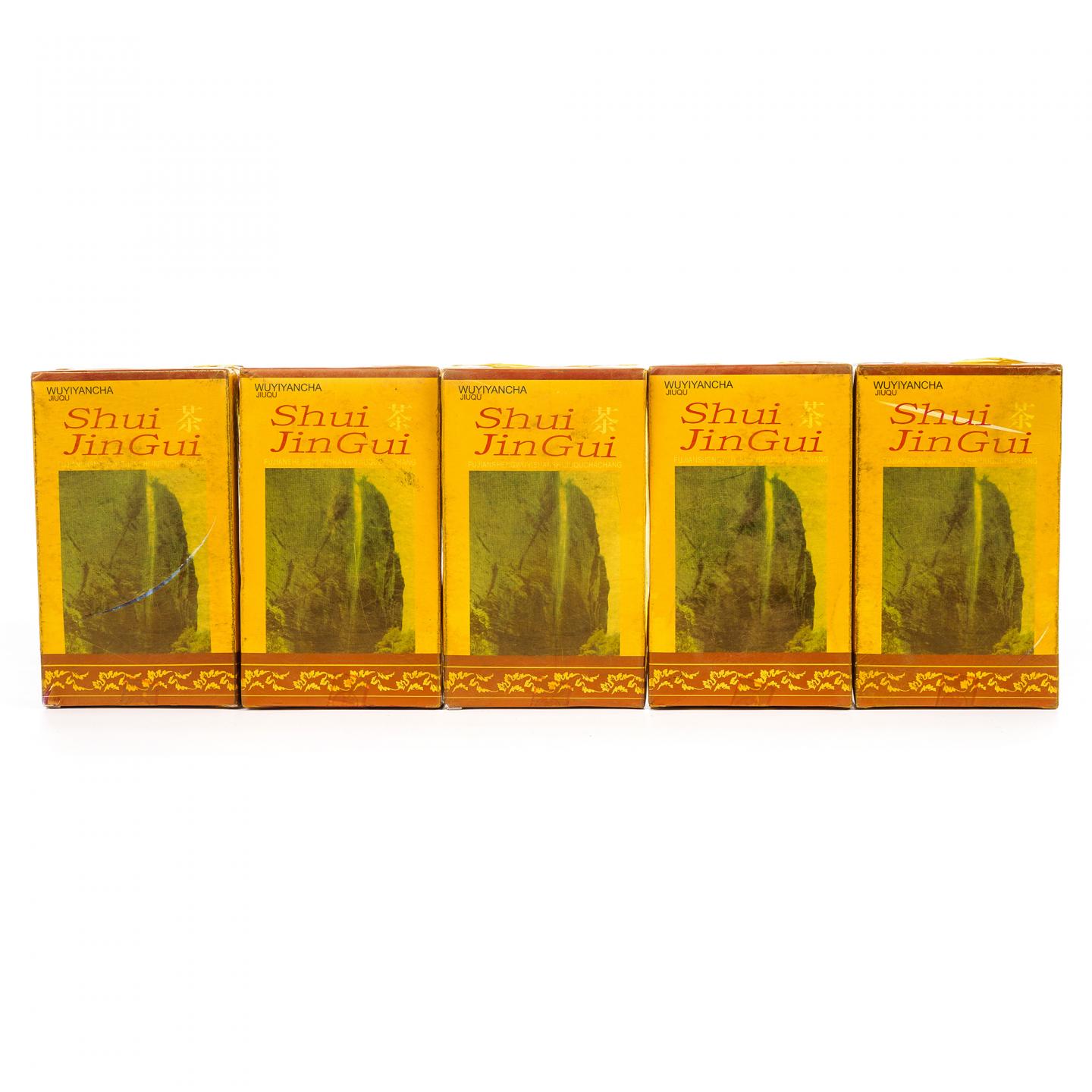 1998年 武夷山市九曲茶厂 正岩水金龟 5盒组*100克