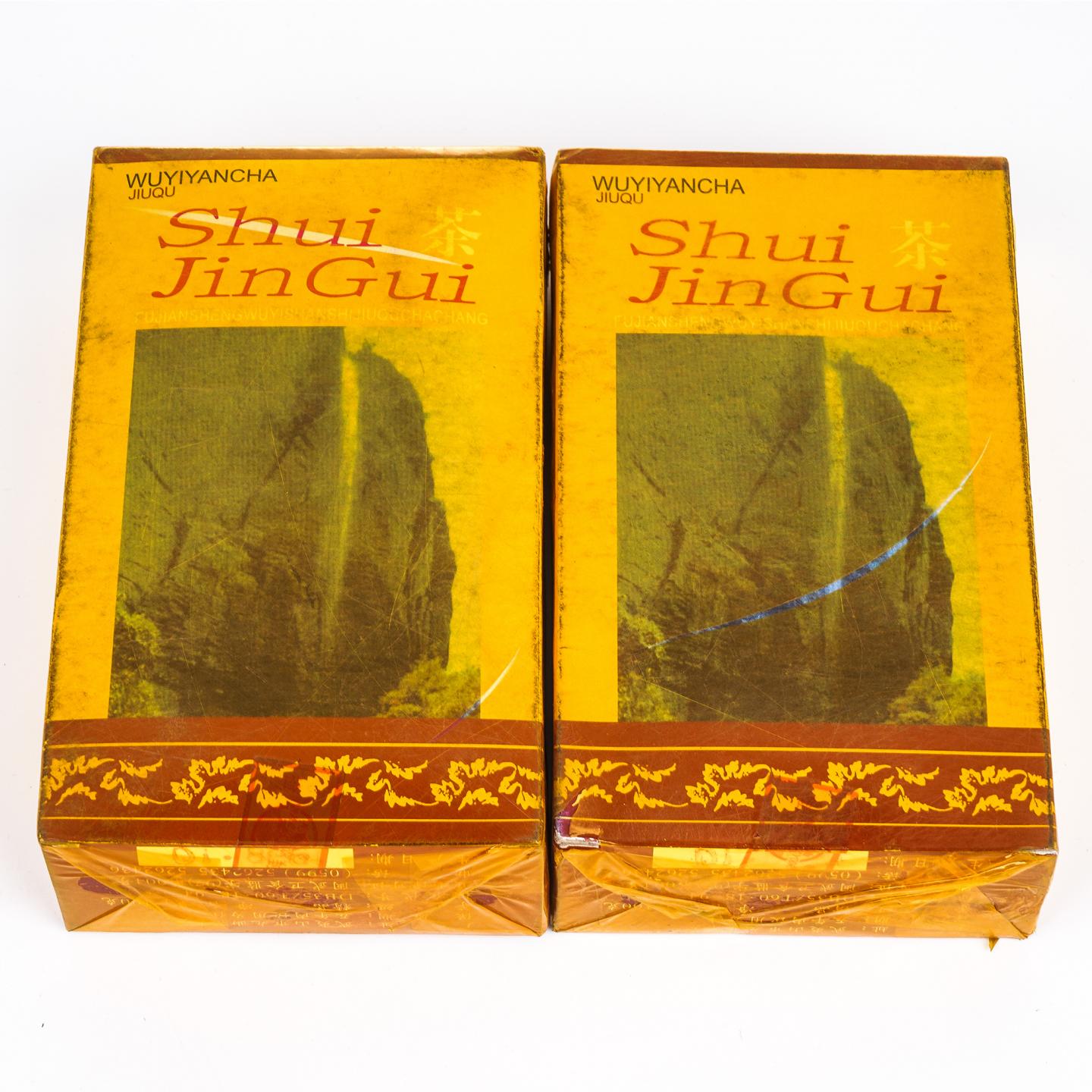 1998年 武夷山市九曲茶厂 正岩水金龟 5盒组*100克