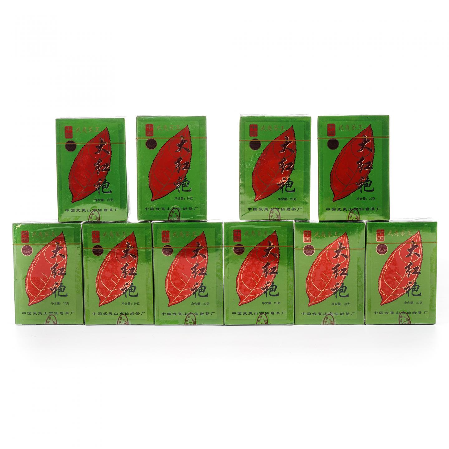 1998/1999年 武夷山市仙岩茶厂精制 正岩特级纯种大红袍 10盒组*20克