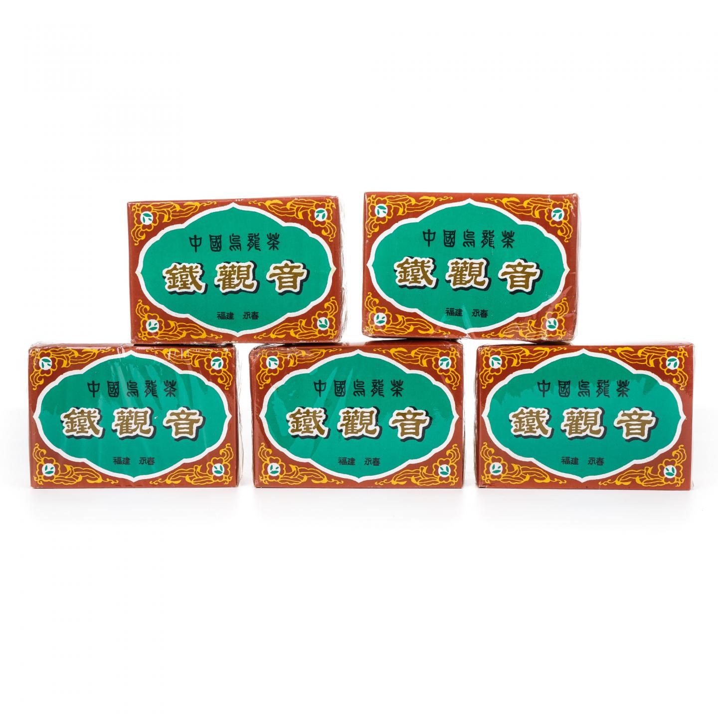 九十年代 国营北硿华侨茶厂 碳焙铁观音 5盒组*100克