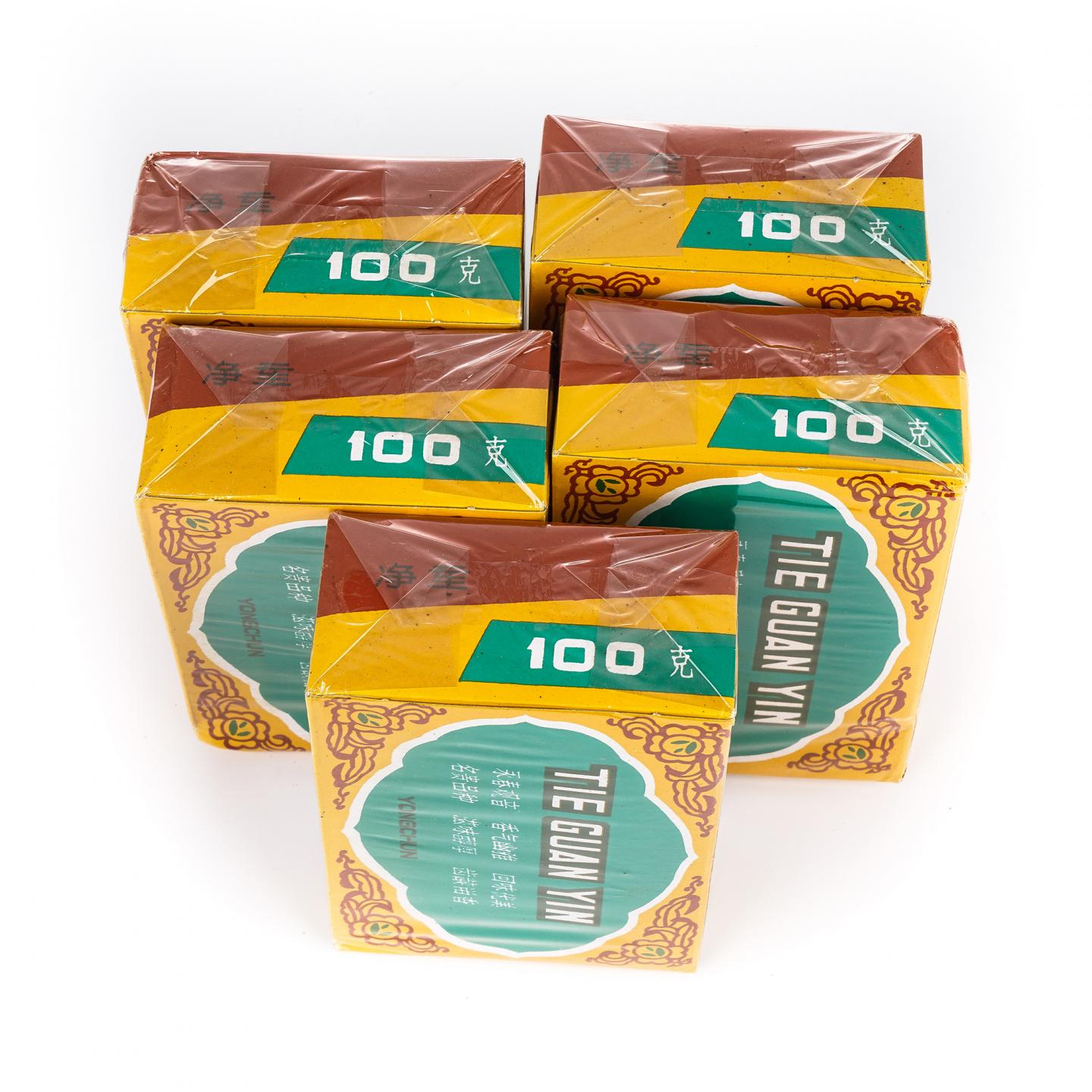 九十年代 国营北硿华侨茶厂 碳焙铁观音 5盒组*100克