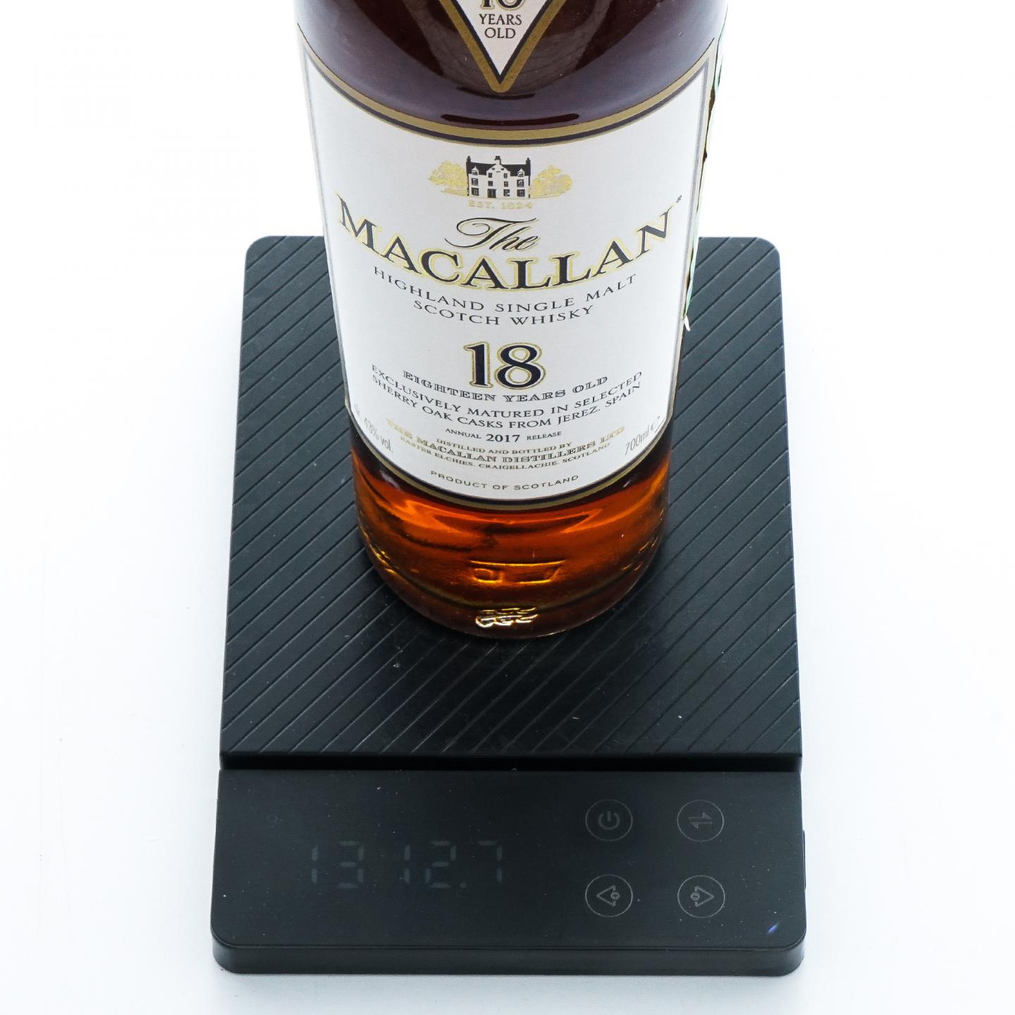 Macallan 麦卡伦 18年 2017 雪莉桶 700ML