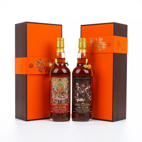 苏格兰调和威士忌 21年 2004-2025 馆藏唐卡艺术系列 桶强2支组
