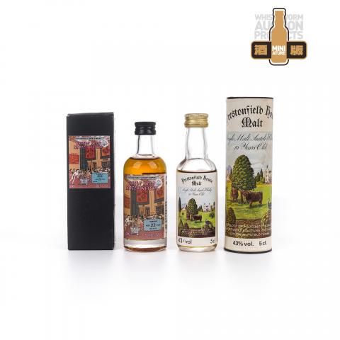 【酒版】Bowmore 波摩 22年 Batch 19 漫画标/孔雀标 Prestonfield 10年 2瓶组*50ml