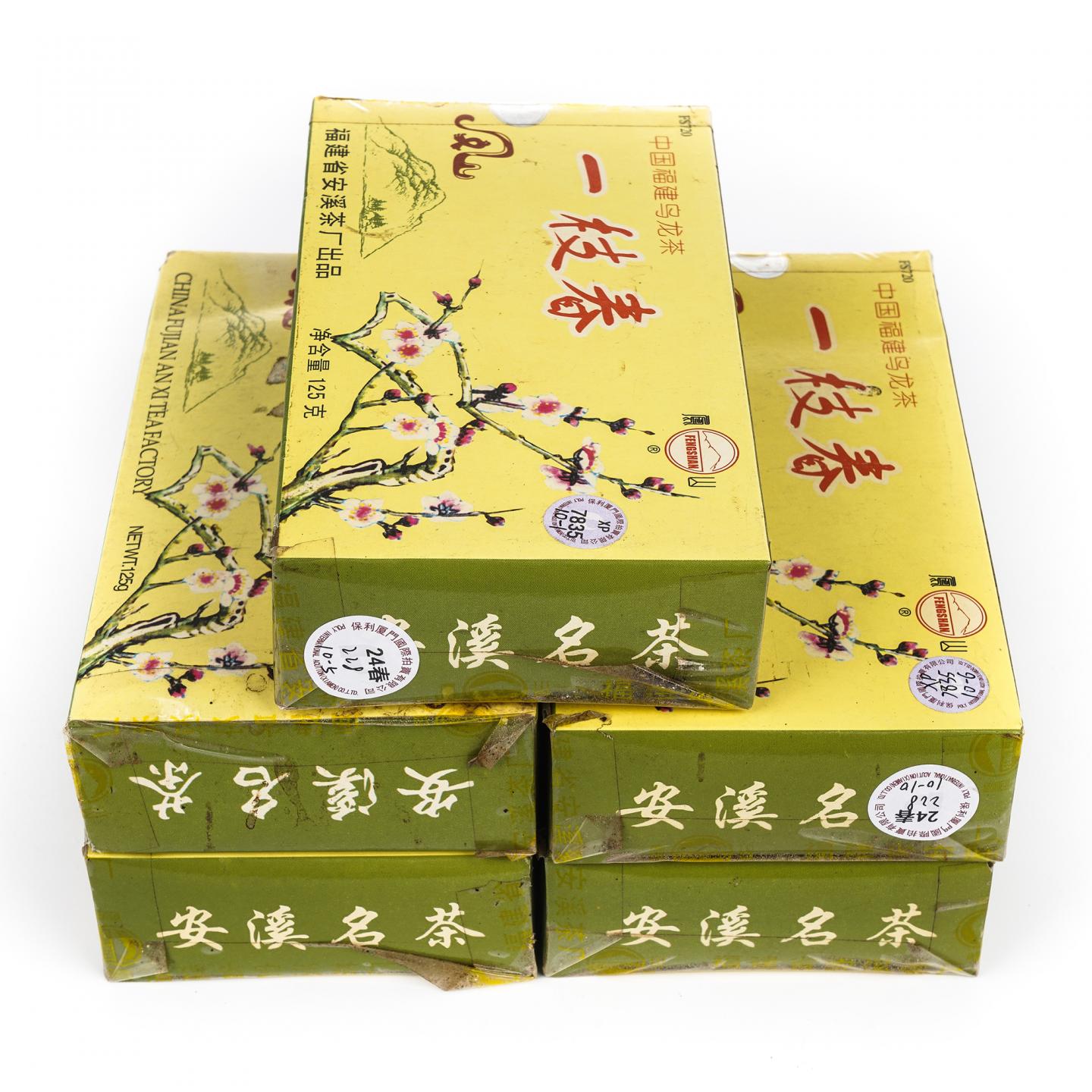 1998年 福建省安溪茶厂 凤山牌一枝春 5盒组*125克