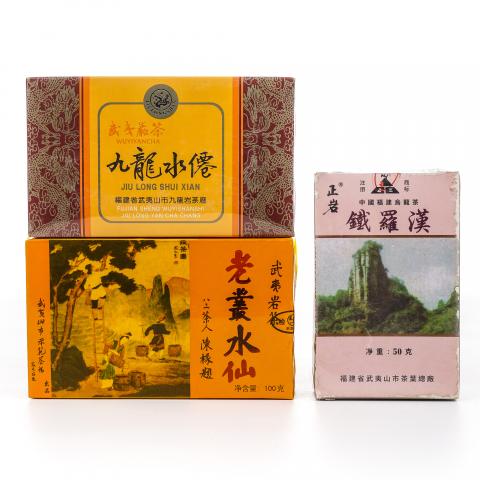 1997/1999/2003年 九龙水仙/极品正岩头春铁罗汉/一级老枞水仙 3盒组