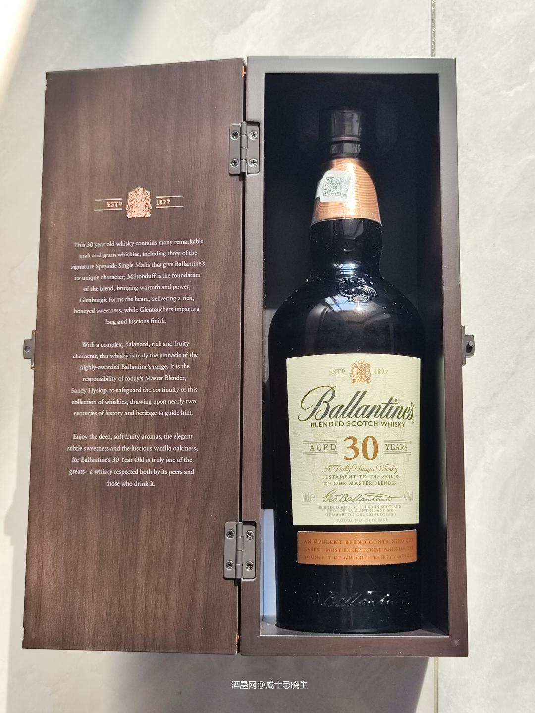 百龄坛®30年调配苏格兰威士忌