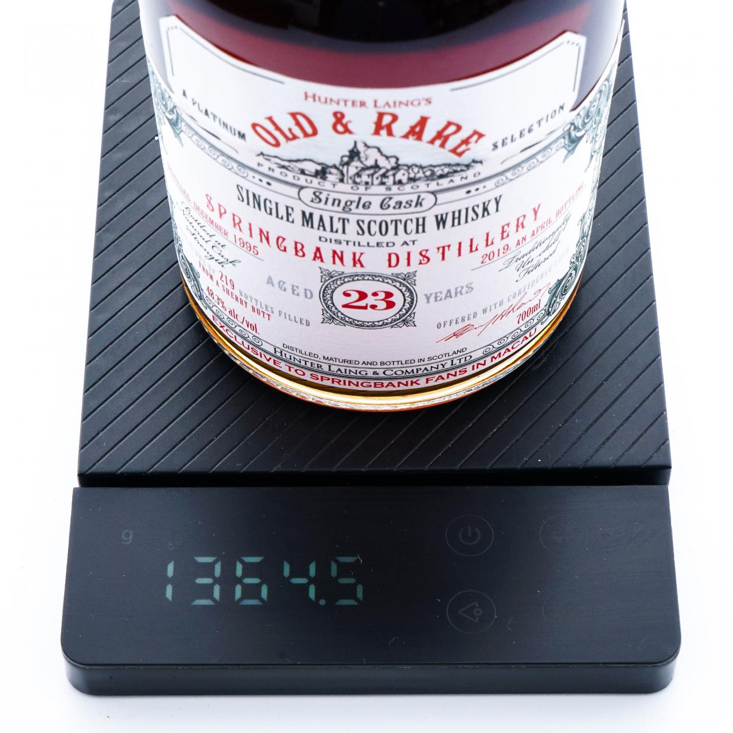 Springbank 云顶 23年 1995-2019 HL Old & Rare 雪莉单桶 桶强