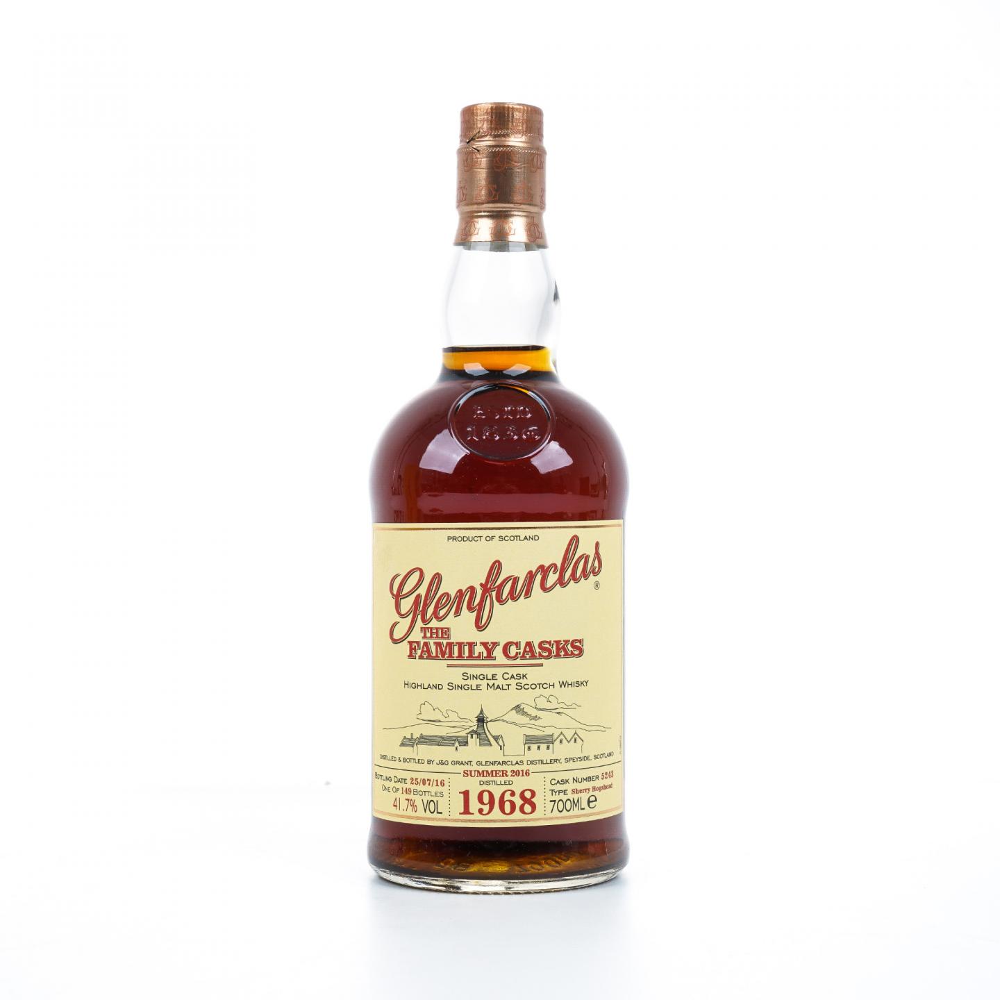 Glenfarclas 格兰花格 1968-2016 家族桶 雪莉单桶#5243