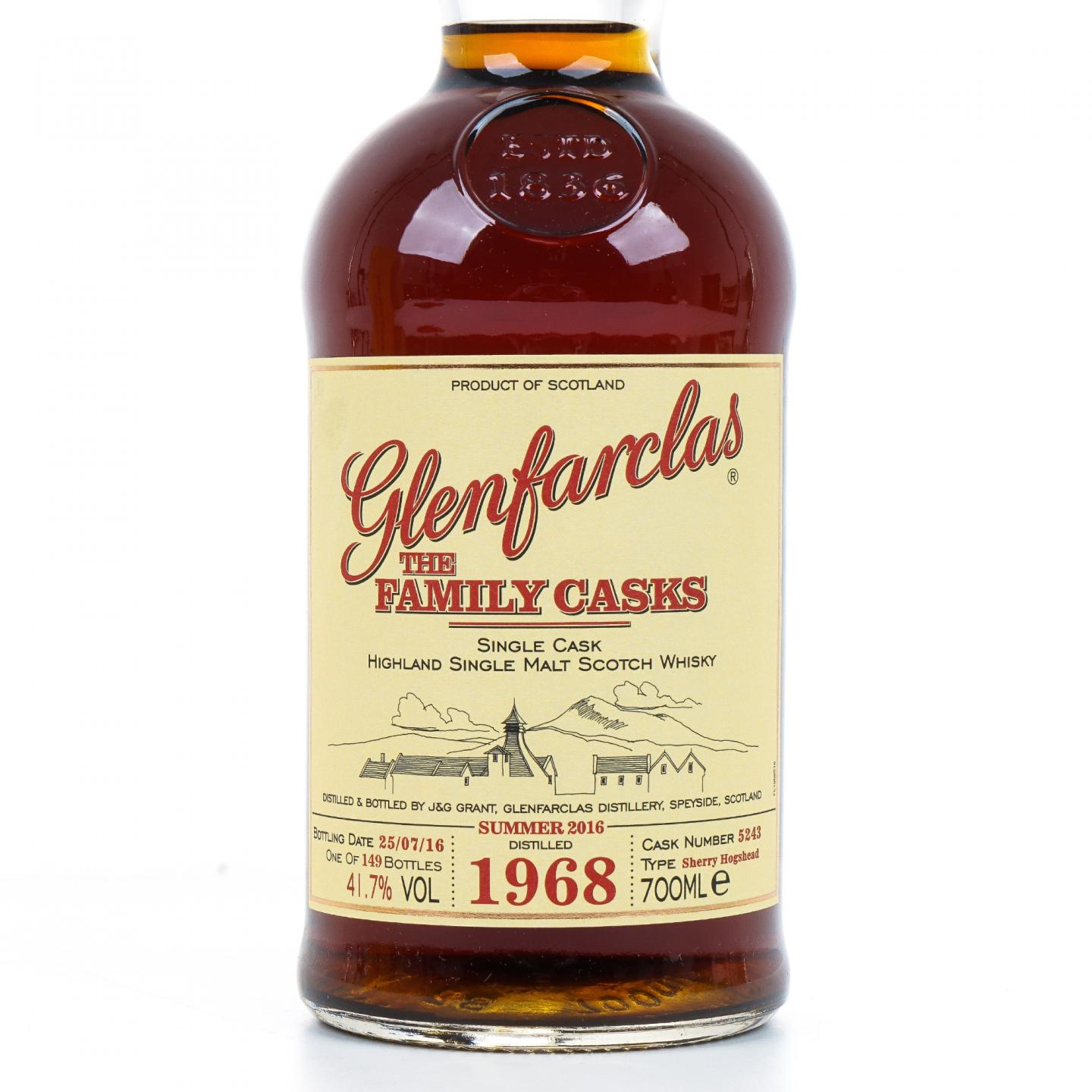 Glenfarclas 格兰花格 1968-2016 家族桶 雪莉单桶#5243
