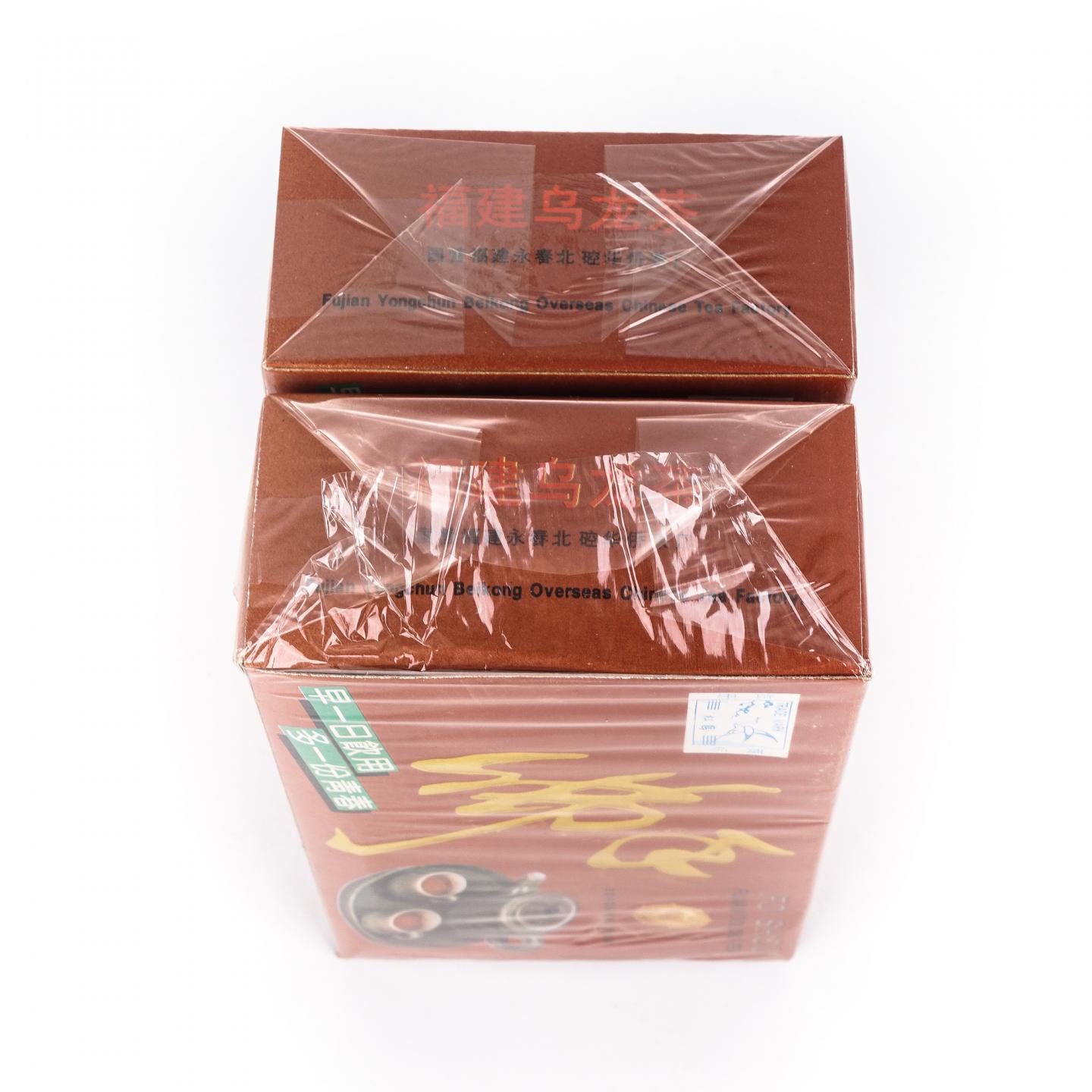 九十年代 国营北硿华侨茶厂出品 松鹤牌佛手盒装+松鹤牌佛手袋装 4件组*125克