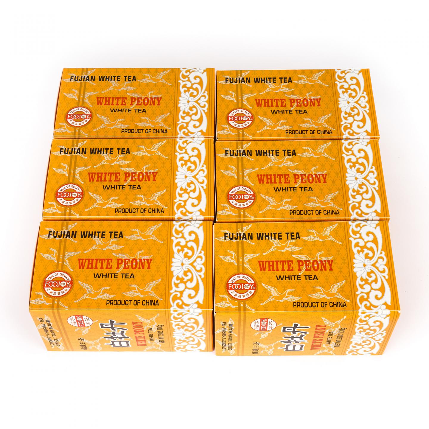 九十年代 出口级福字牌 白毛寿眉 200克*6盒+白牡丹 100克*6盒