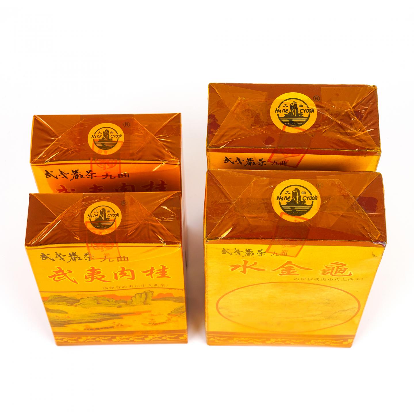 1998/1999年 正岩精品肉桂/正岩水金龟 4盒组 50g*2+100g*2