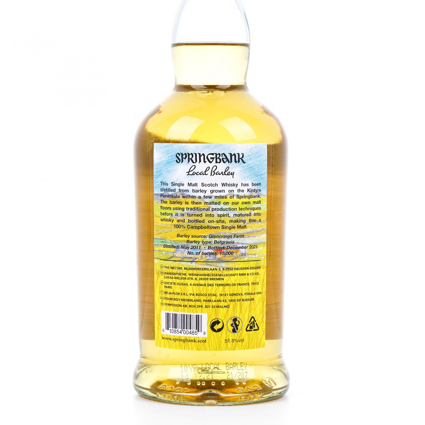 Springbank 云顶 10年 2011-2021 本地大麦