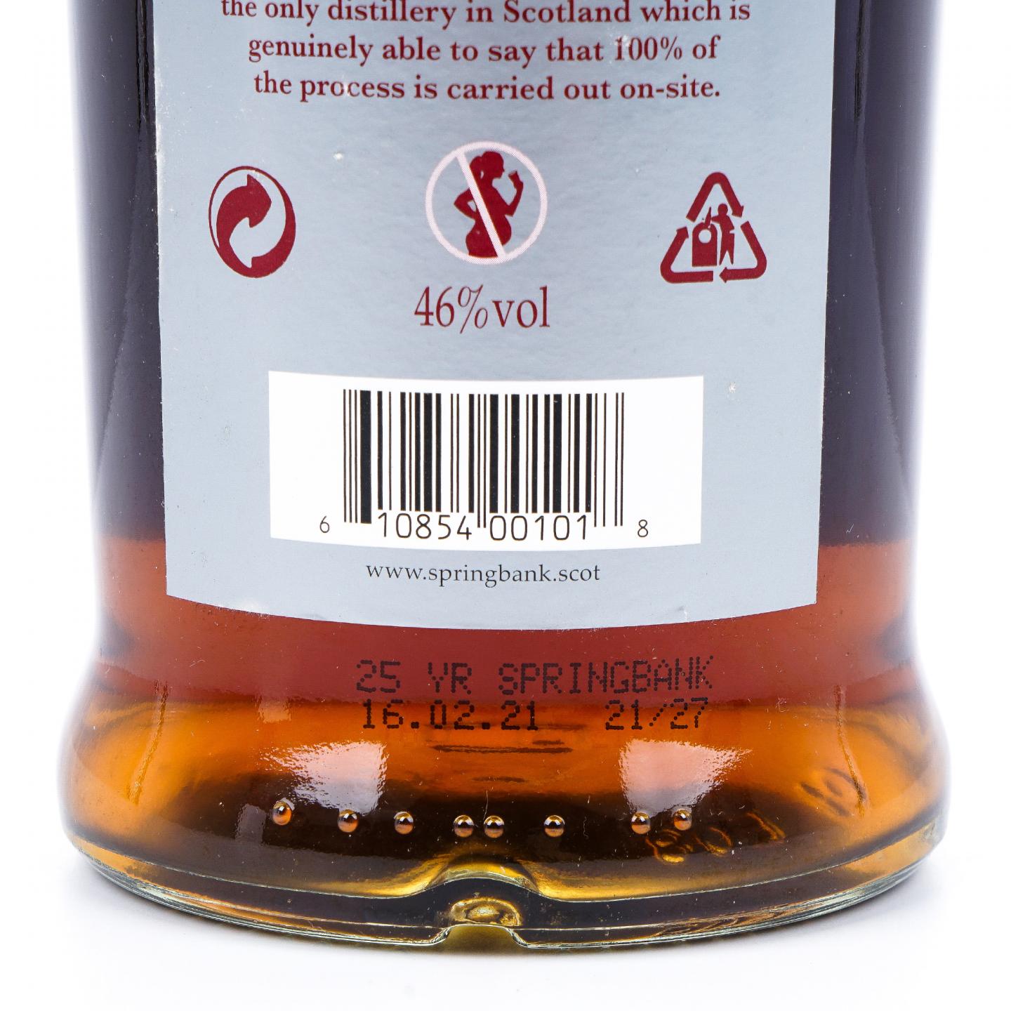 Springbank 云顶 25年 2021