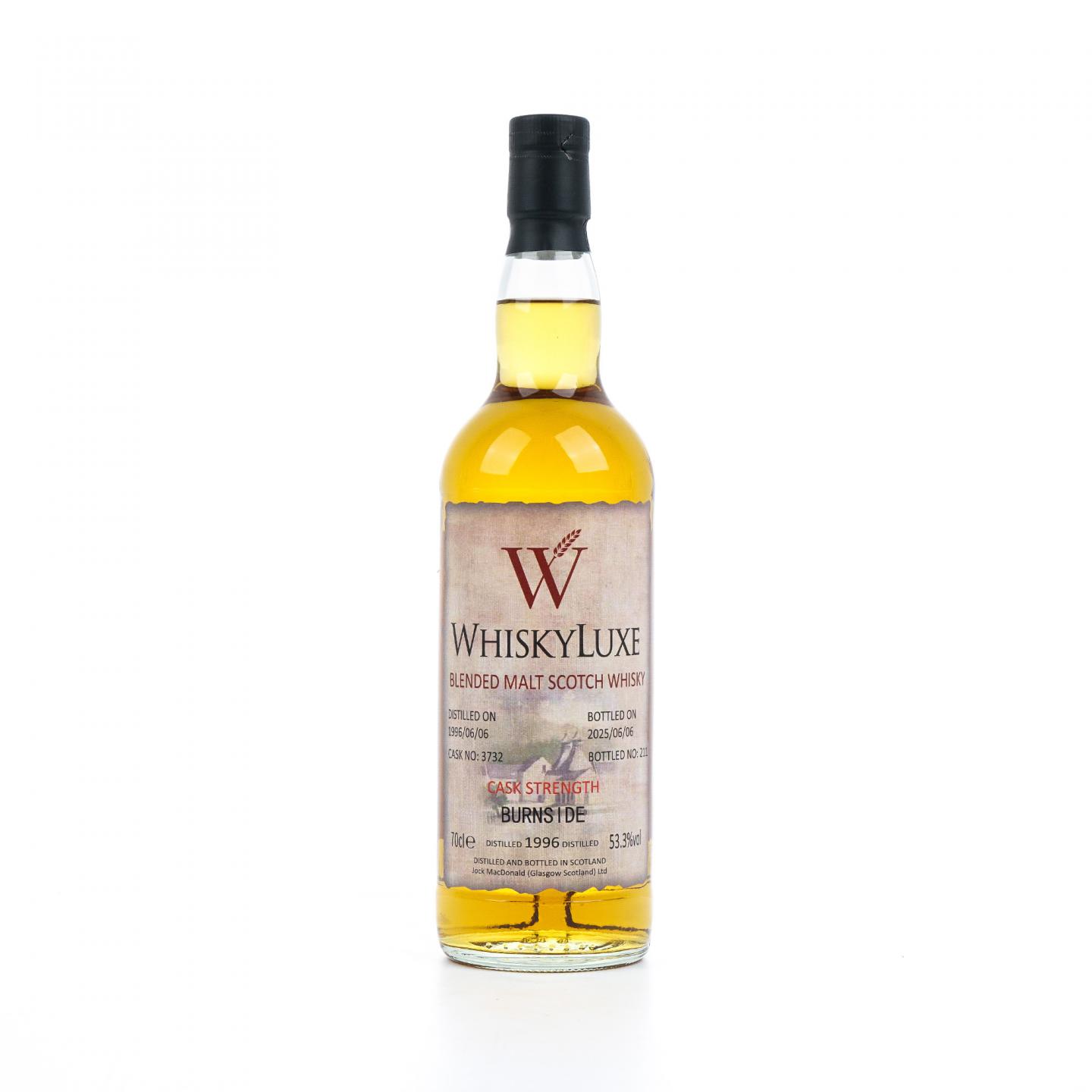 Burnside 1996-2025 百富汤匙桶#3732 Whiskyluxe 桶强