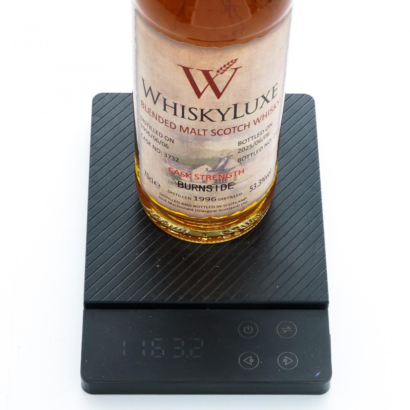 Burnside 1996-2025 百富汤匙桶#3732 Whiskyluxe 桶强