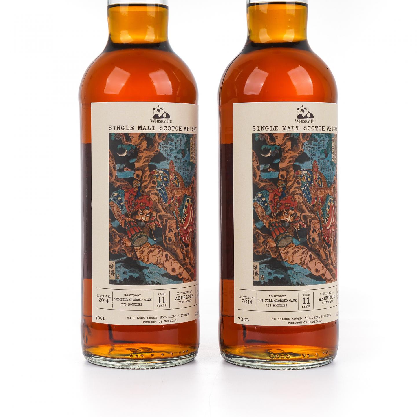Aberlour 雅伯莱 11年 2014-2025 「通俗水浒传豪杰·鼓上蚤时迁」初填雪莉桶 2瓶组