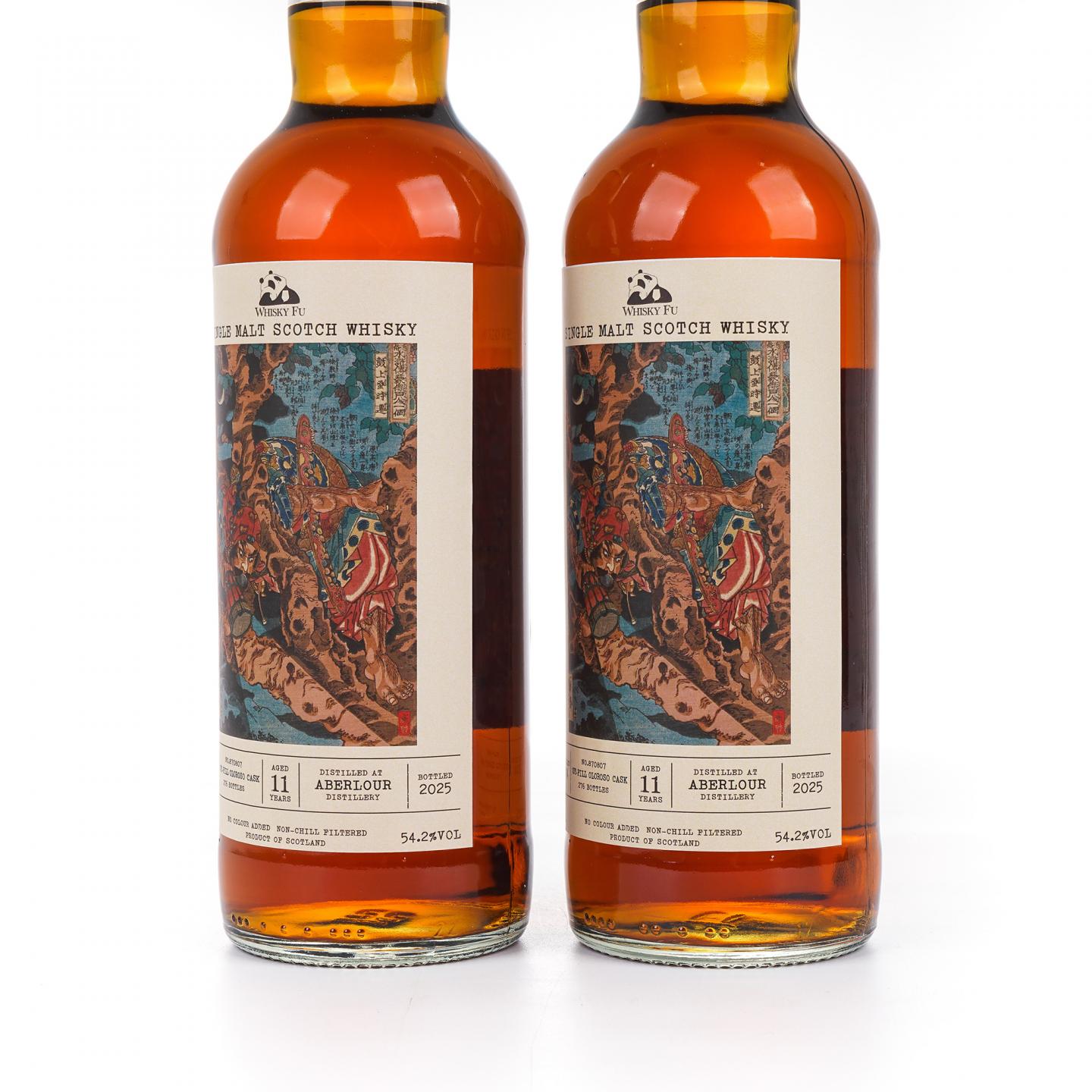 Aberlour 雅伯莱 11年 2014-2025 「通俗水浒传豪杰·鼓上蚤时迁」初填雪莉桶 2瓶组