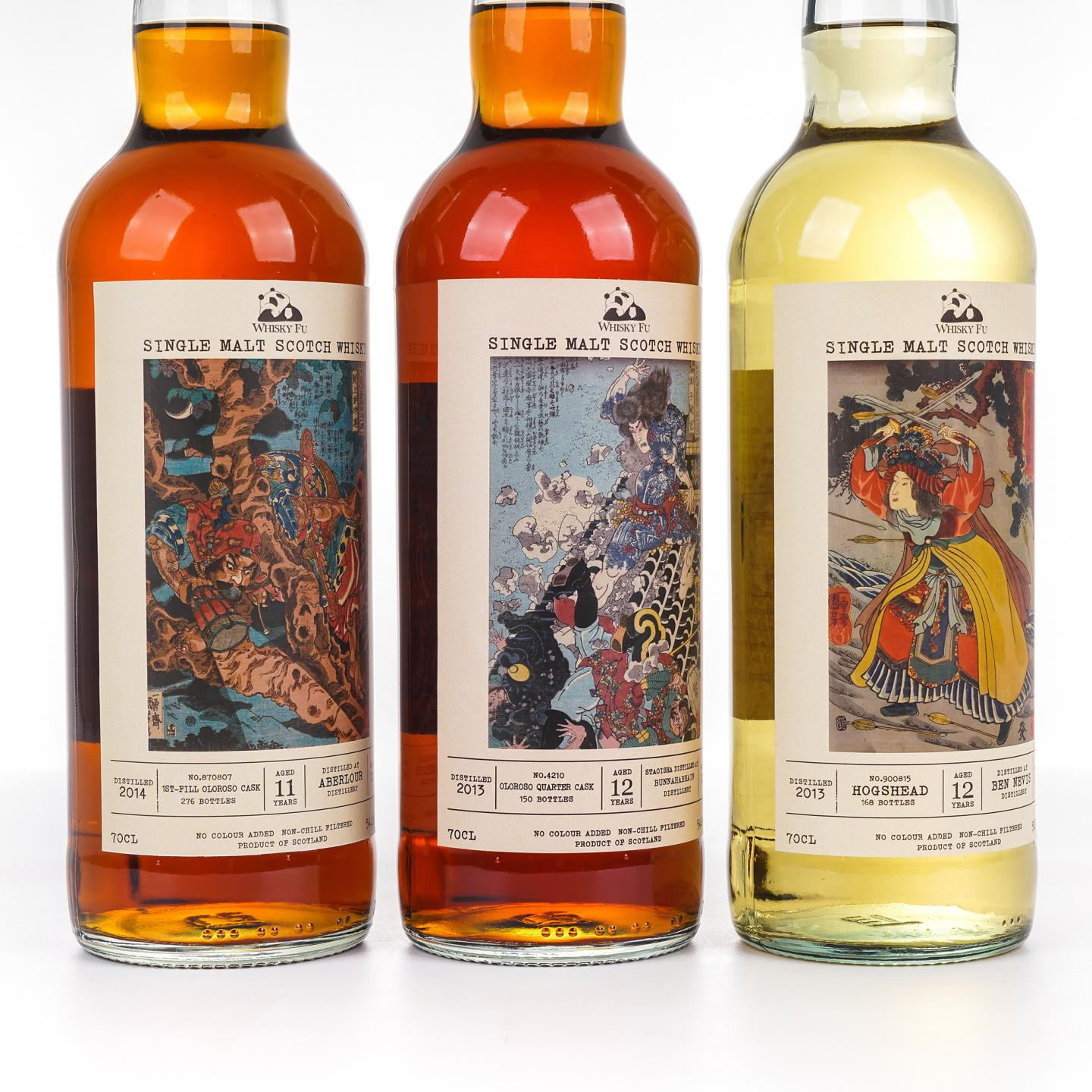 本尼维斯 12年/雅伯莱 11年/布纳哈本 12年 通俗水浒传豪杰系列 3瓶组*700ML