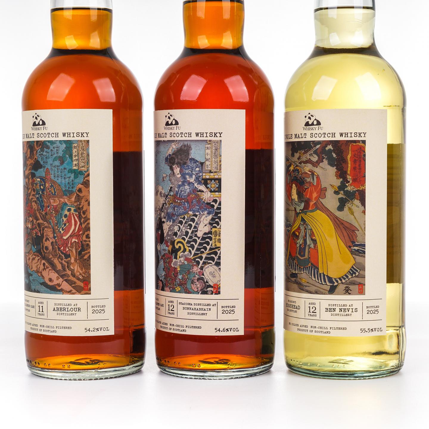 本尼维斯 12年/雅伯莱 11年/布纳哈本 12年 通俗水浒传豪杰系列 3瓶组*700ML