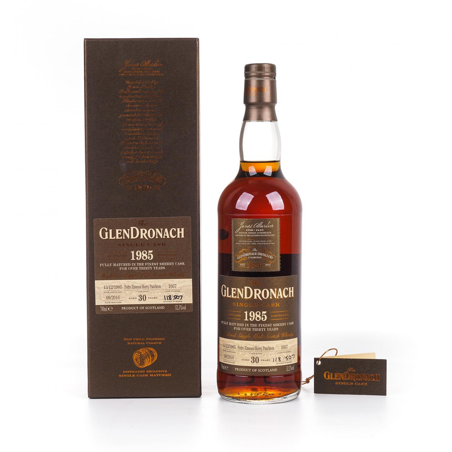 Glendronach 格兰多纳 30年 1985-2016 雪莉单桶#1037