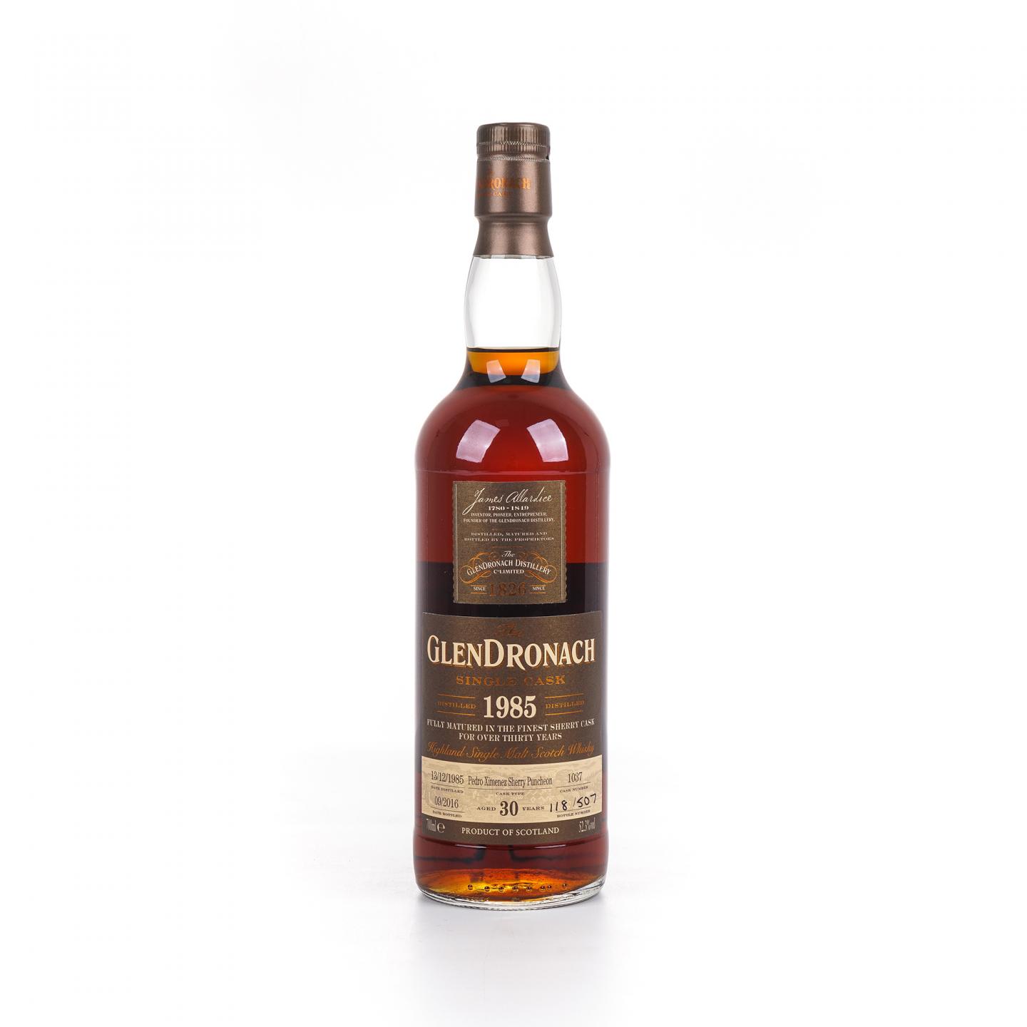 Glendronach 格兰多纳 30年 1985-2016 雪莉单桶#1037