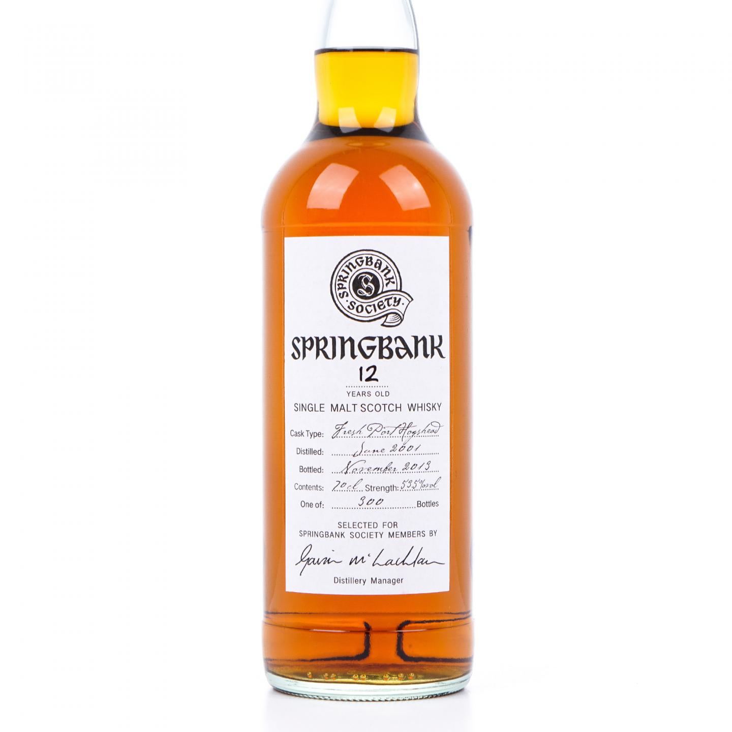 Springbank 云顶 12年 2001-2013 云顶协会