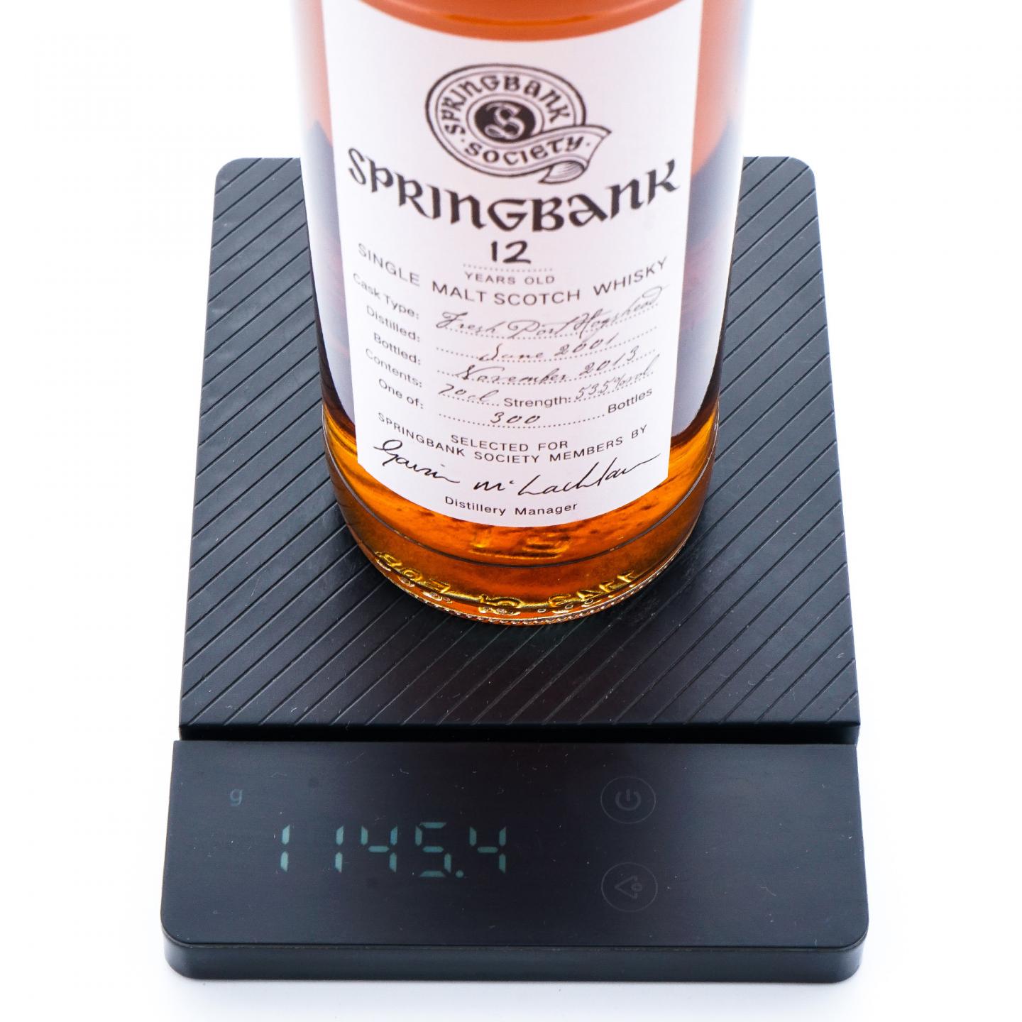 Springbank 云顶 12年 2001-2013 云顶协会