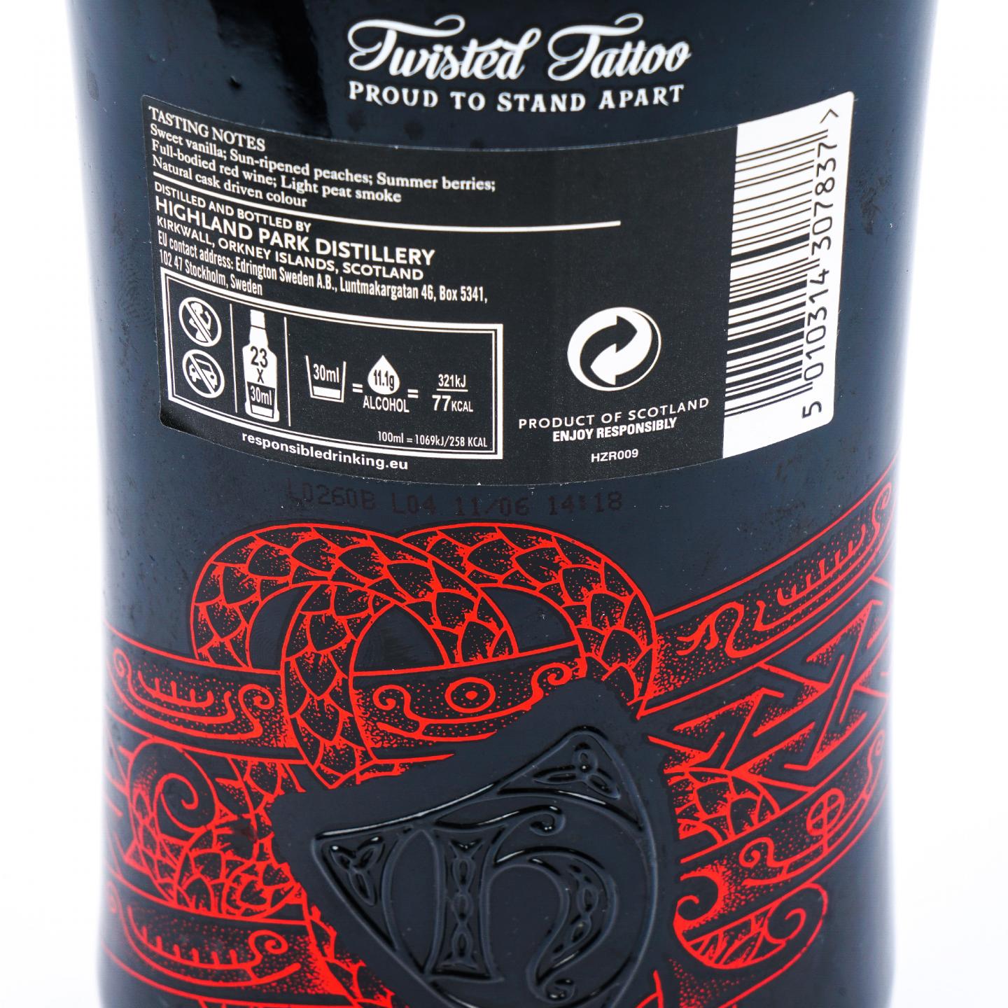 Highland Park 高原骑士 16年 Twisted Tattoo