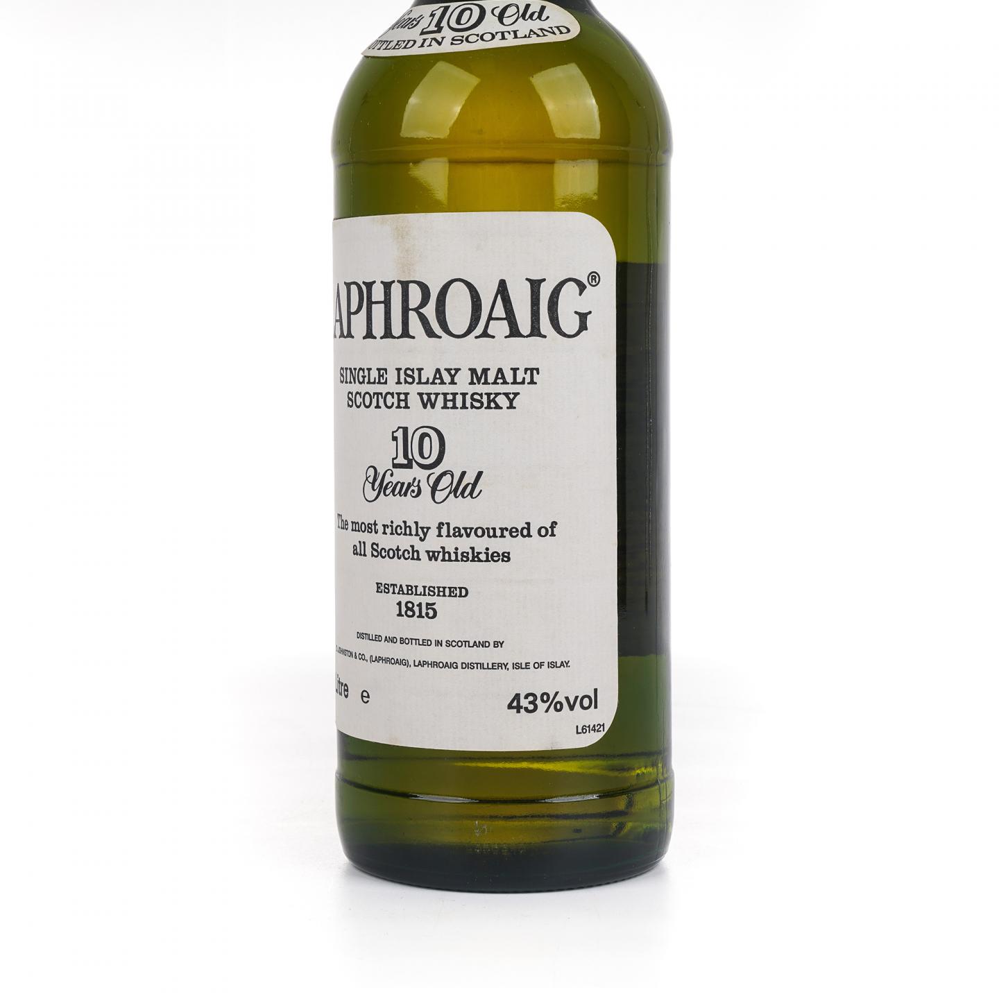 Laphroaig 拉弗格 10年 80年代末90初 1升装 pre royal warrant